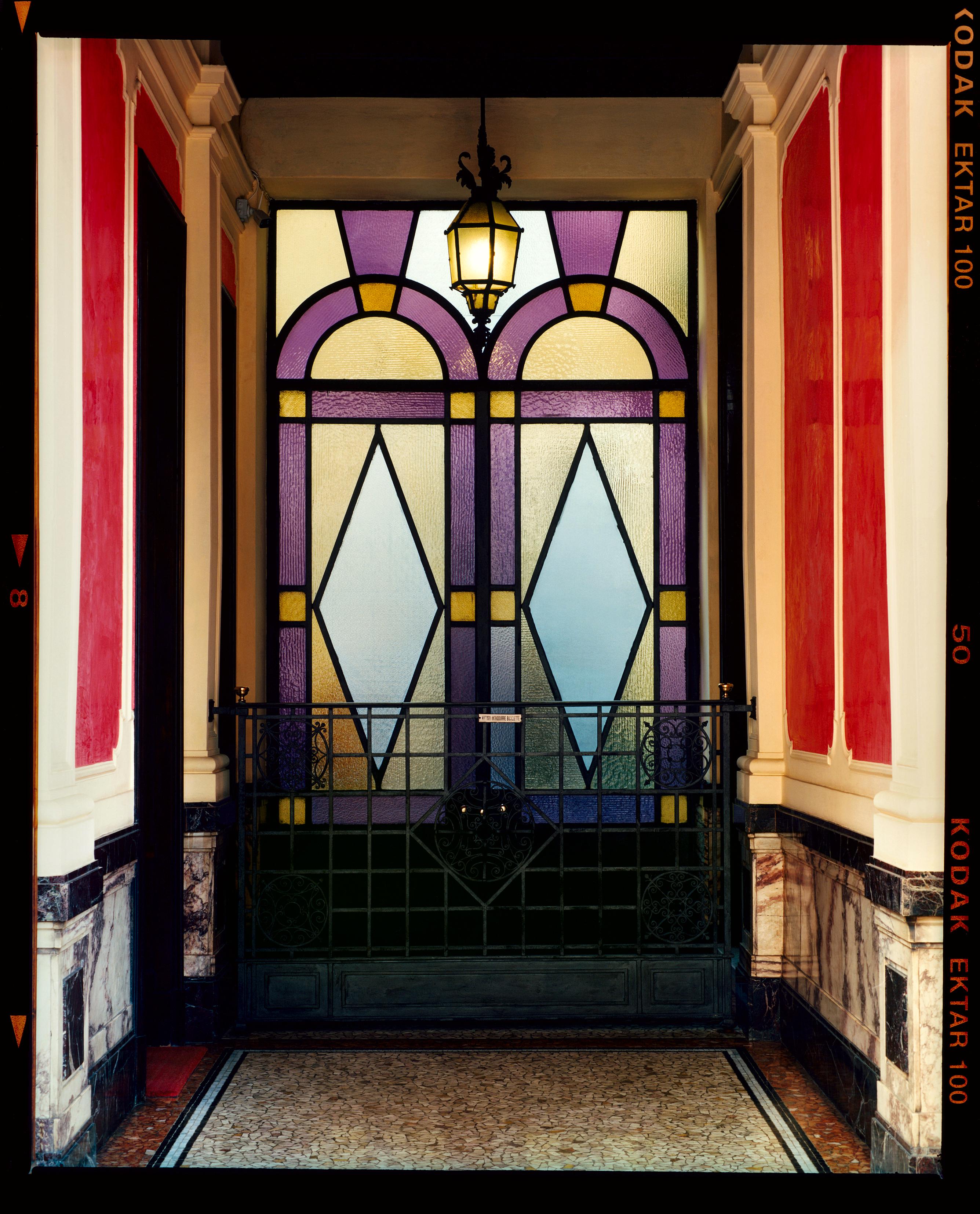 Richard Heeps Color Photograph - Foyer VII, Milan - Italian interior architectural color photography