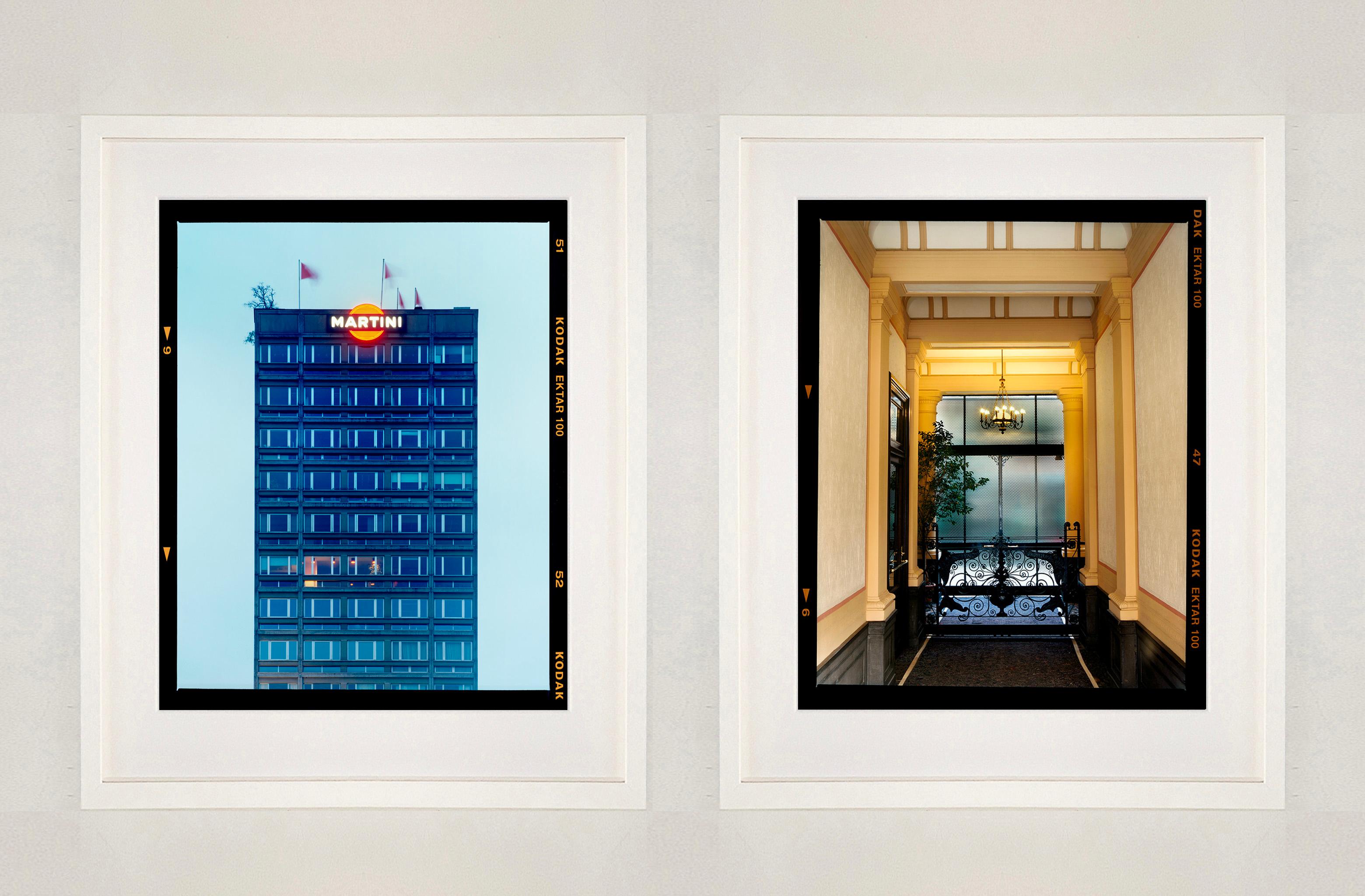 Foyer VIII, Milan - Italian architectural color photography - Brown Color Photograph by Richard Heeps