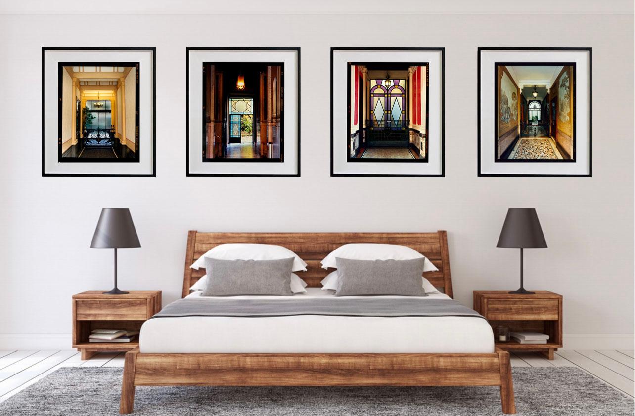 Foyers, Milan - Set of Four Framed Color Photographs - Print by Richard Heeps