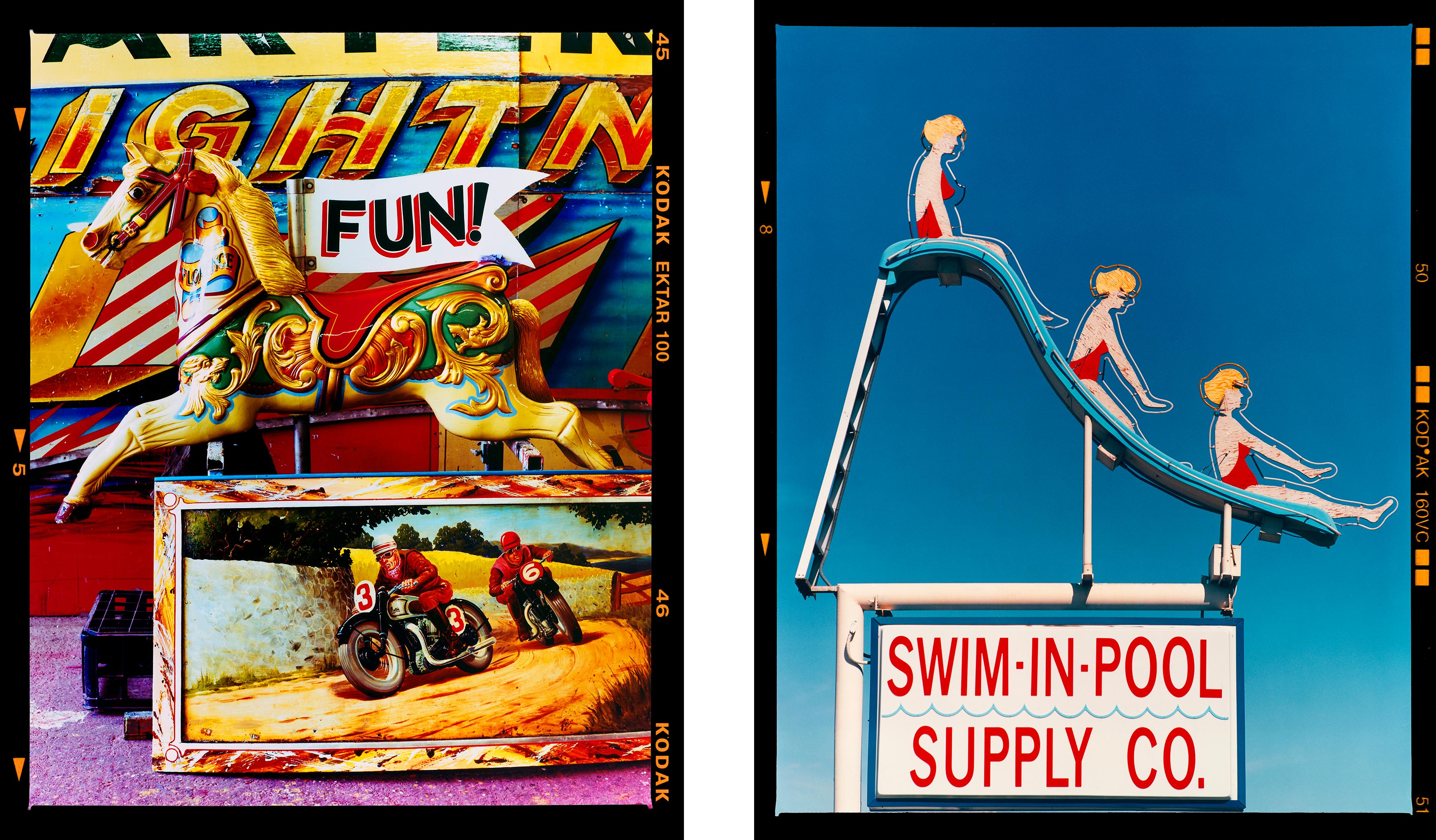 Richard Heeps Print – FUN! und Swim-in-Pool Supply Co. Gerahmtes Paar Pop-Art-Fotografien
