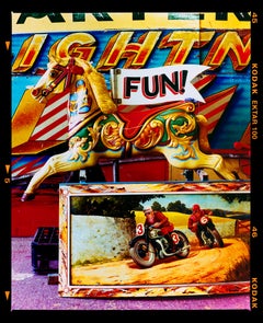 FUN! - Vintage Fairground Horse Typography Pop Art Color Photography