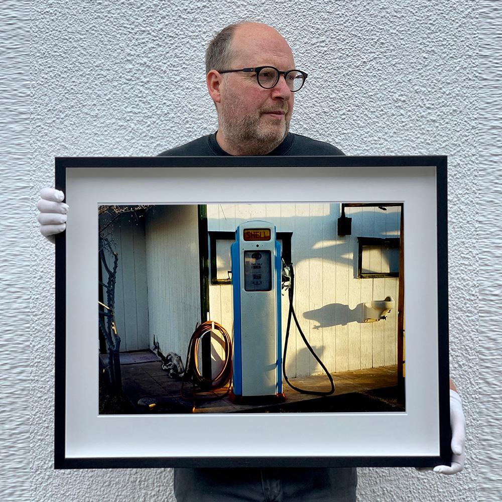Gas Pump, Bisbee, Arizona - American Color Photograph - Black Print by Richard Heeps