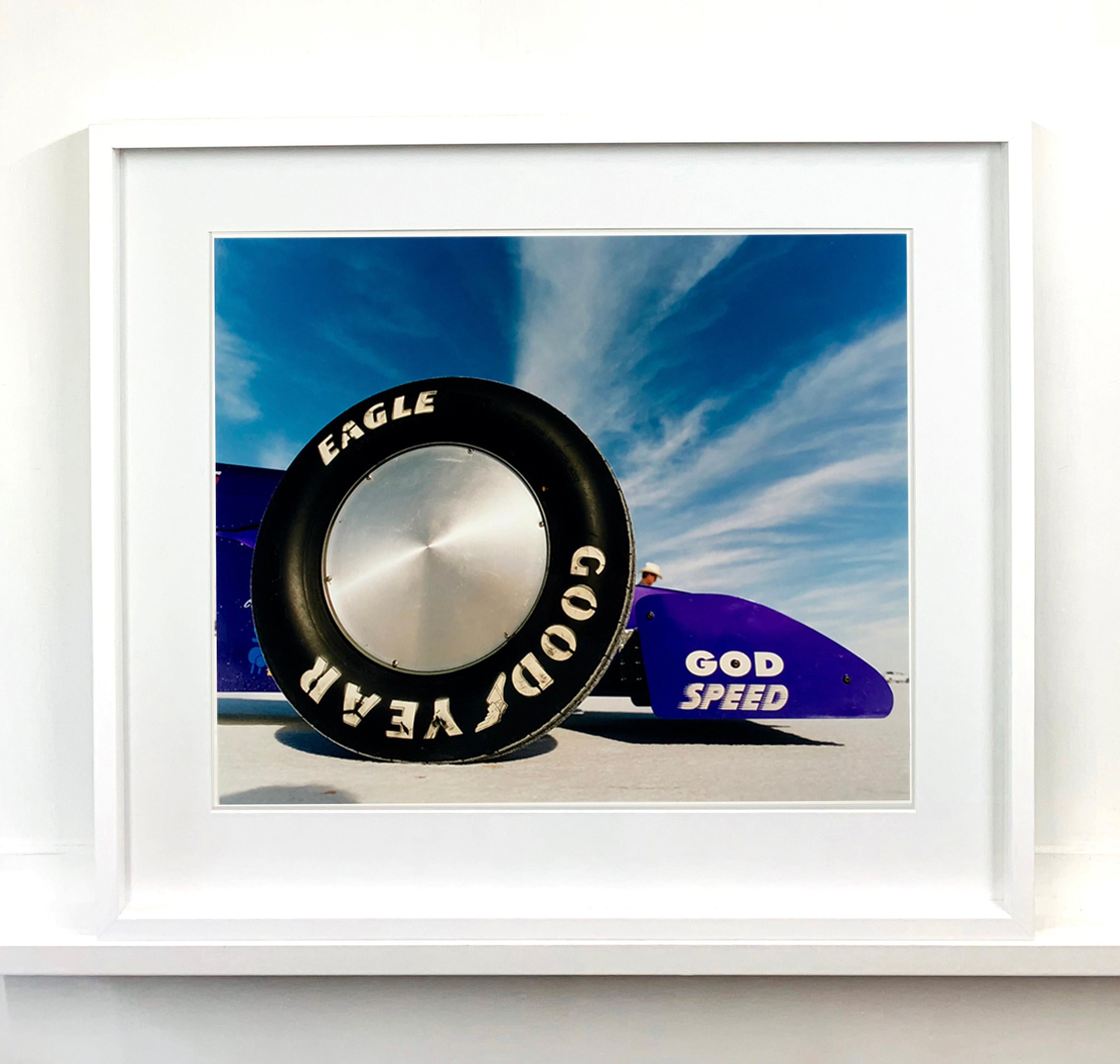 God Speed - Good Year, Bonneville, Utah - Car in Landscape Color Photography For Sale 1