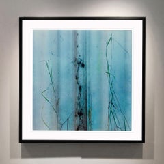 Grass - Salt Factory, Northwich - Blue British Square Photograph
