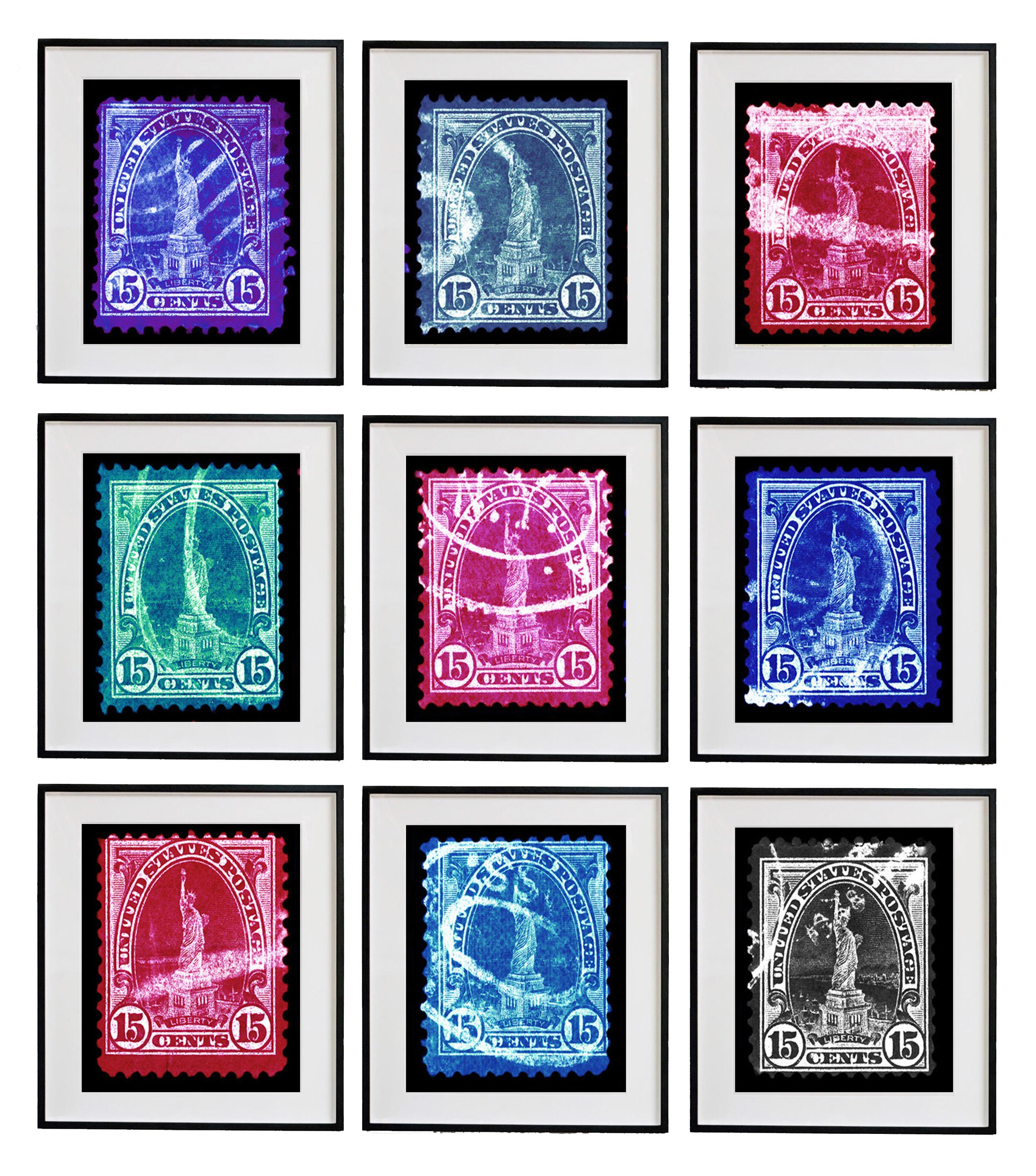 Richard Heeps Print - Heidler & Heeps Stamp Collection 'Liberty' Nine Piece Installation