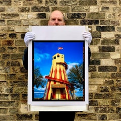 Helter Skelter, Norfolk - British Vintage Fair Ride Color Photograph