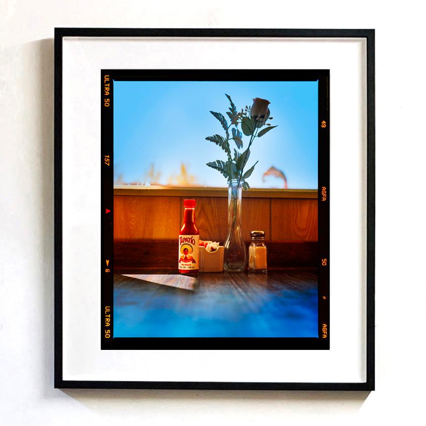 Hot Sauce, Lone Pine, California - American diner interior color photograph - Print by Richard Heeps