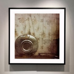 Hubcap, Manea - Monochrome Vintage British Square Photograph
