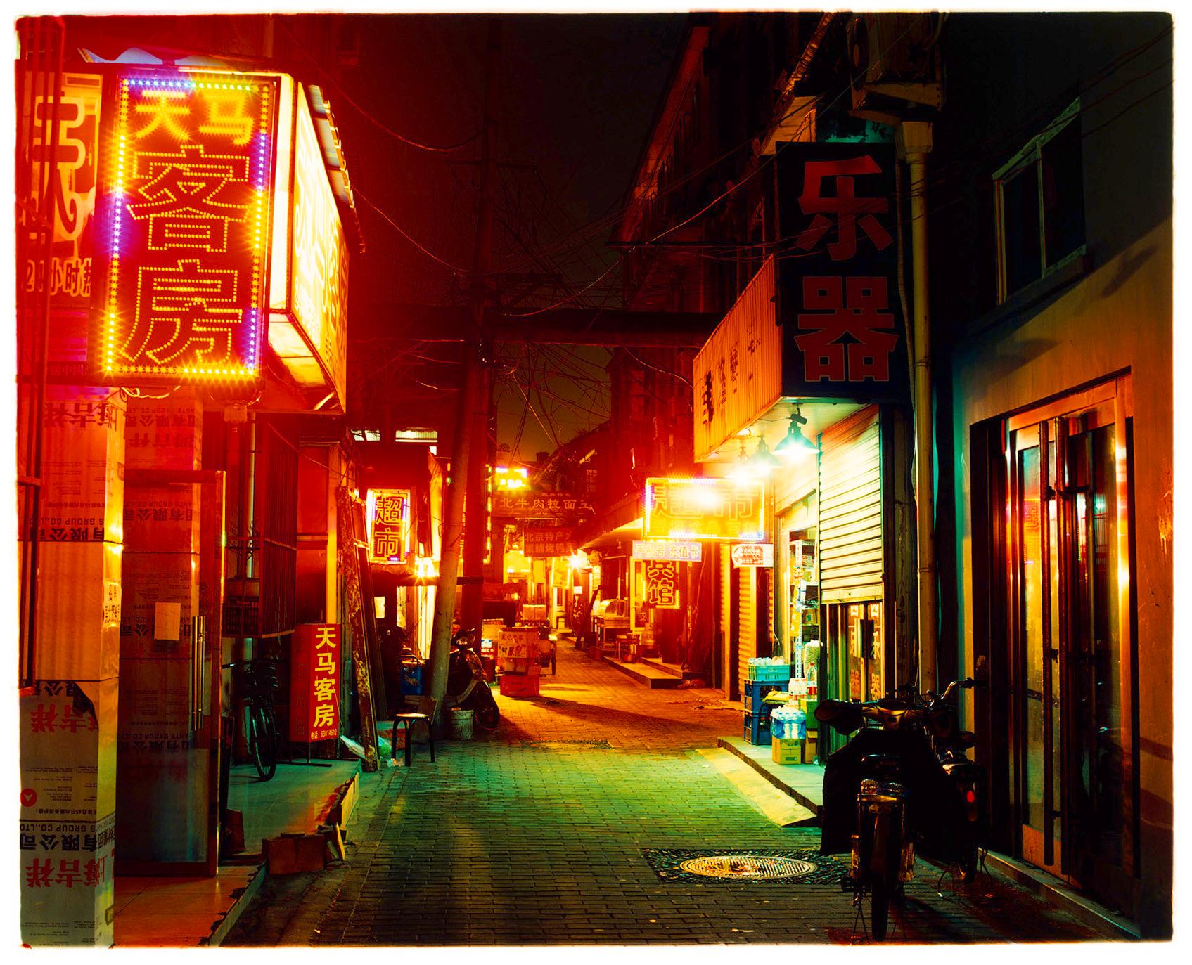 Richard Heeps Color Photograph - Hutong at Night, Beijing - Chinese Color Street Photography