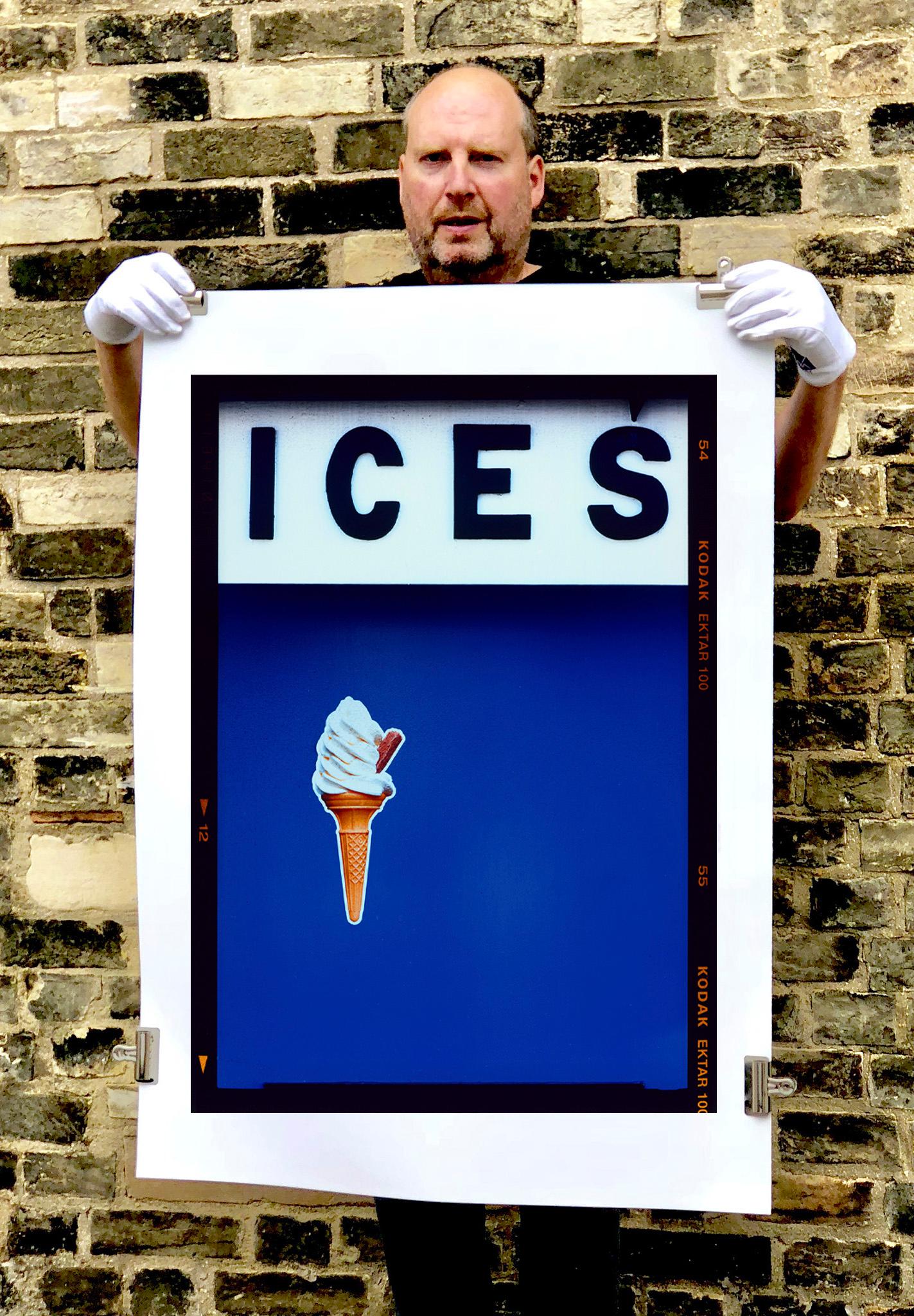 ICES (Blue), Bexhill-on-Sea - British seaside color photography - Photograph by Richard Heeps