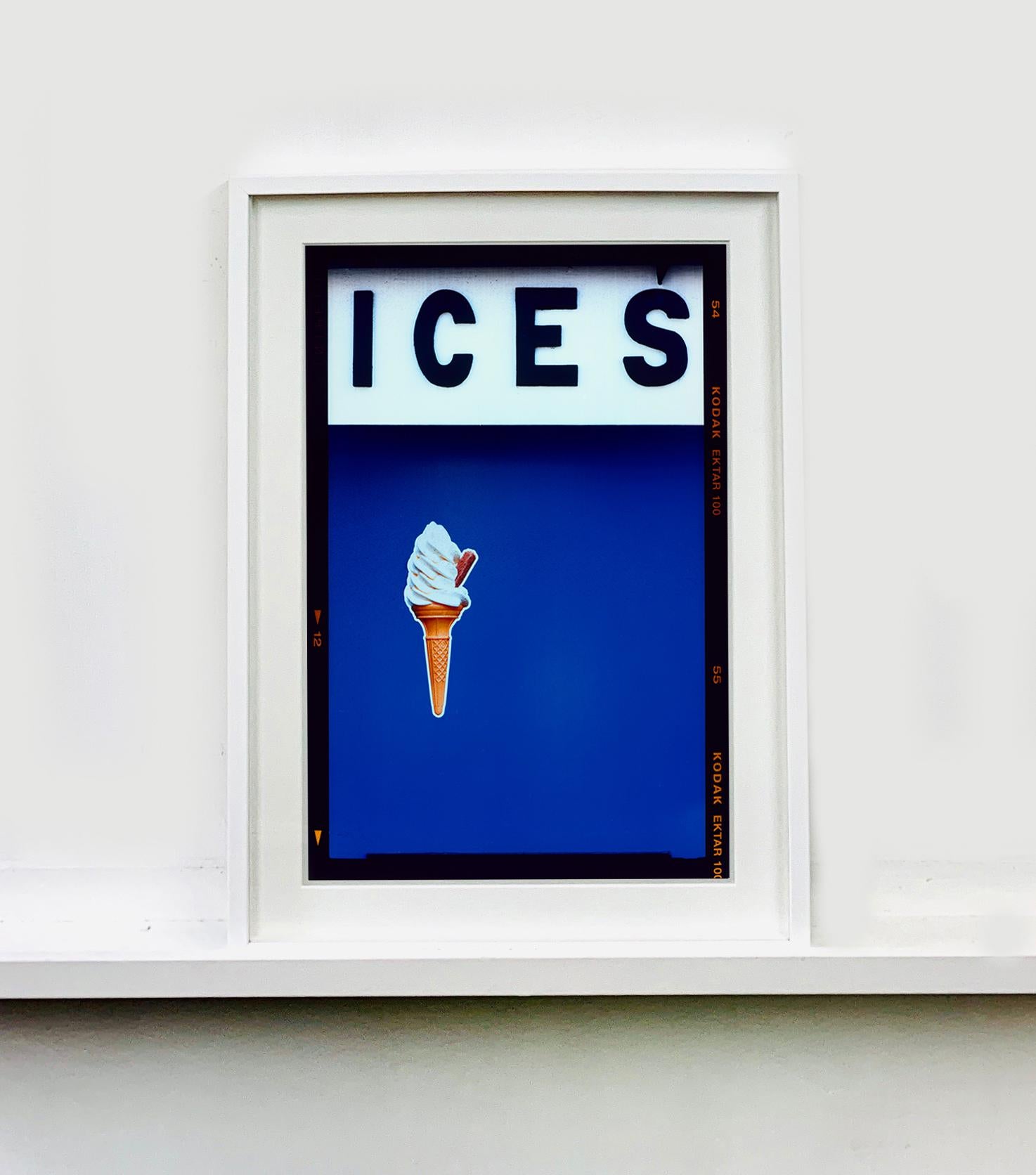 ICES (Blue), Bexhill-on-Sea - British seaside color photography - Purple Color Photograph by Richard Heeps