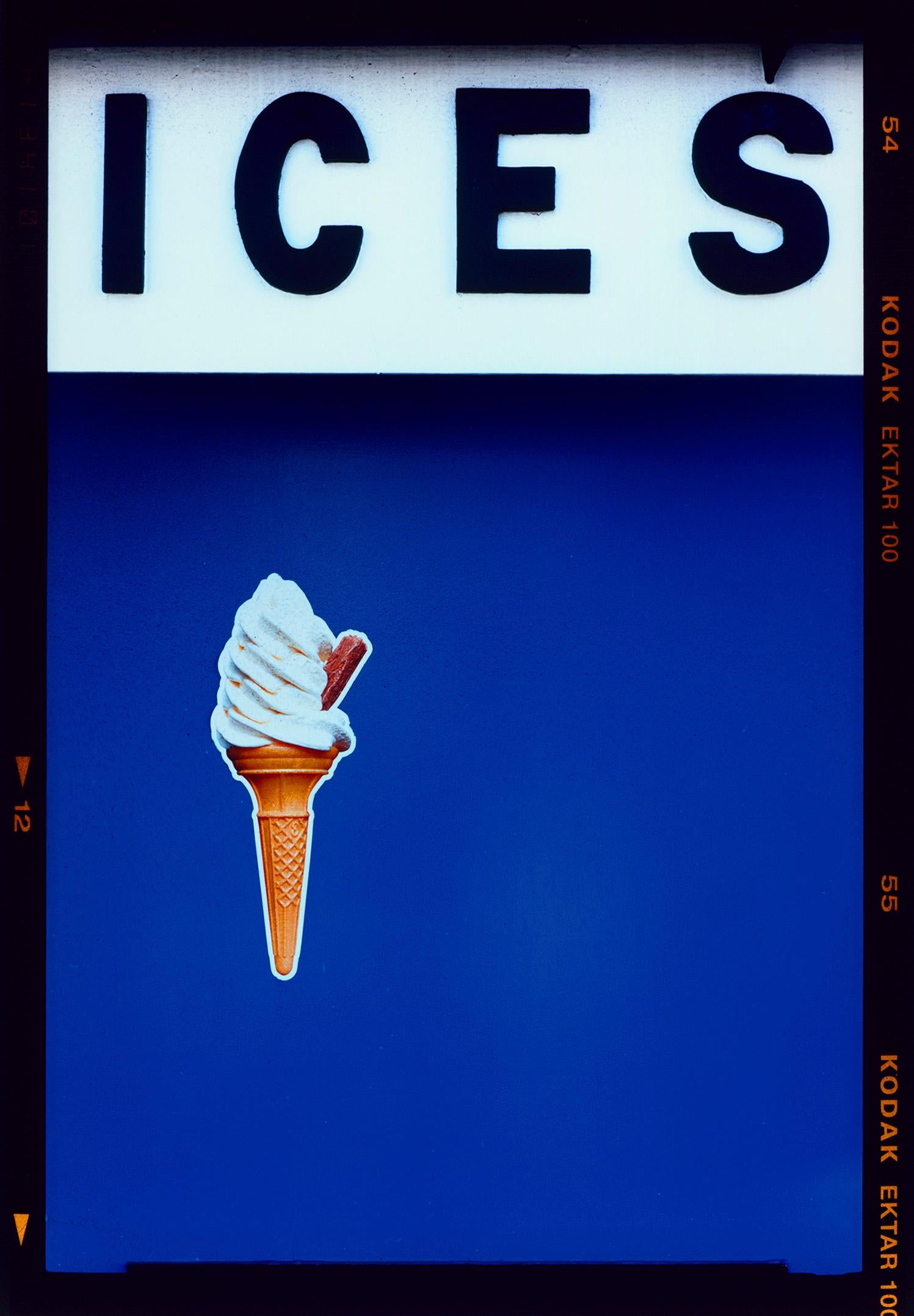 Richard Heeps Color Photograph - ICES (Blue), Bexhill-on-Sea - British seaside color photography