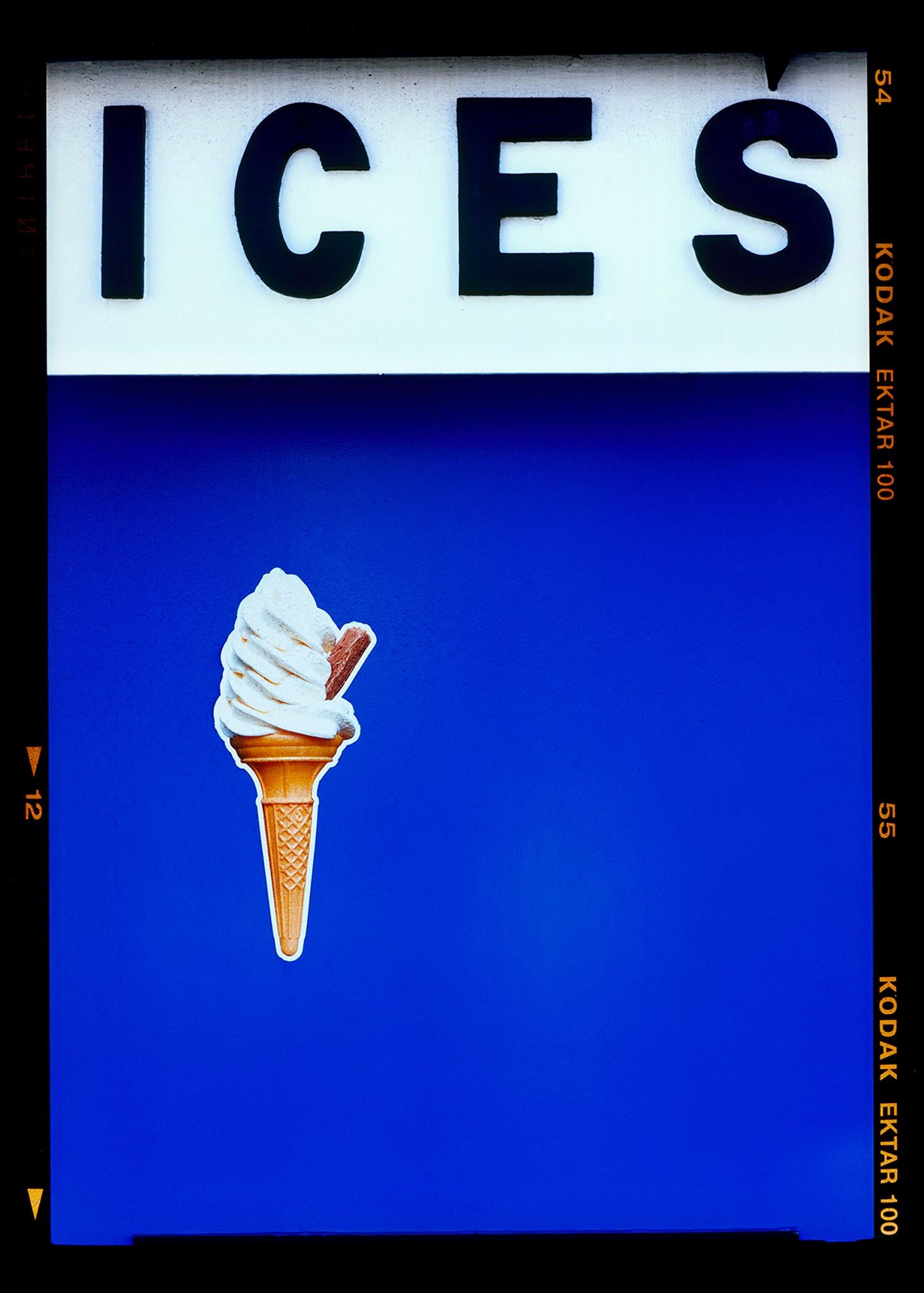 Richard Heeps Color Photograph - Ices (Blue), Bexhill-on-Sea - British seaside color photography