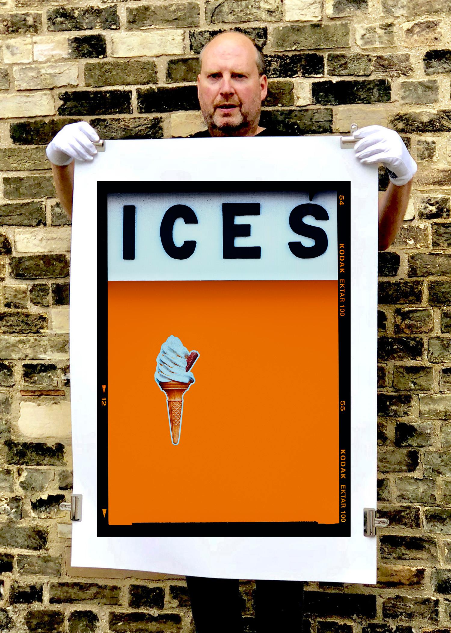 Ices (Burnt Orange), Bexhill-on-Sea - pop art color photography Large Print Only - Photograph by Richard Heeps