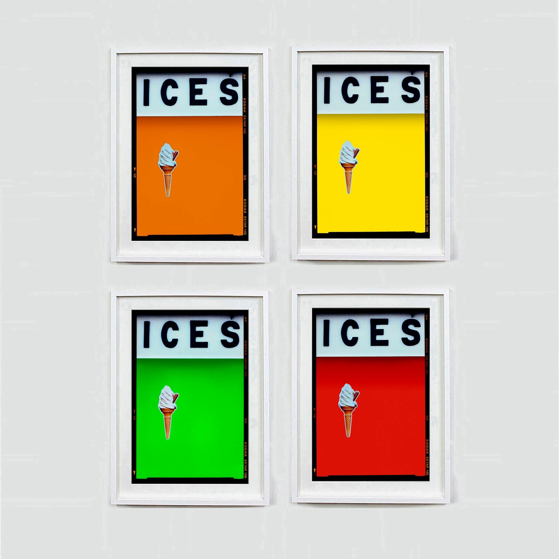ICES Burnt Orange, Bexhill-on-Sea - Pop Art Typography Photography For Sale 4