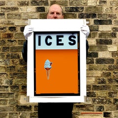 ICES Burnt Orange, Bexhill-on-Sea - Pop Art Typography Photography Print Only