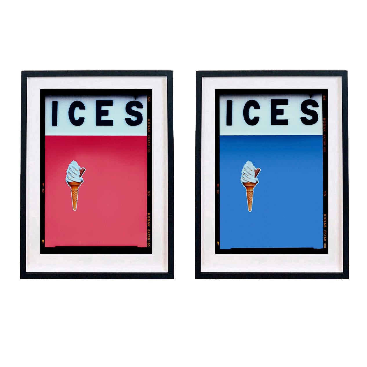 ICES Coral Pink and Baby Blue, Two Framed Pop Art Color Photographs - Print by Richard Heeps