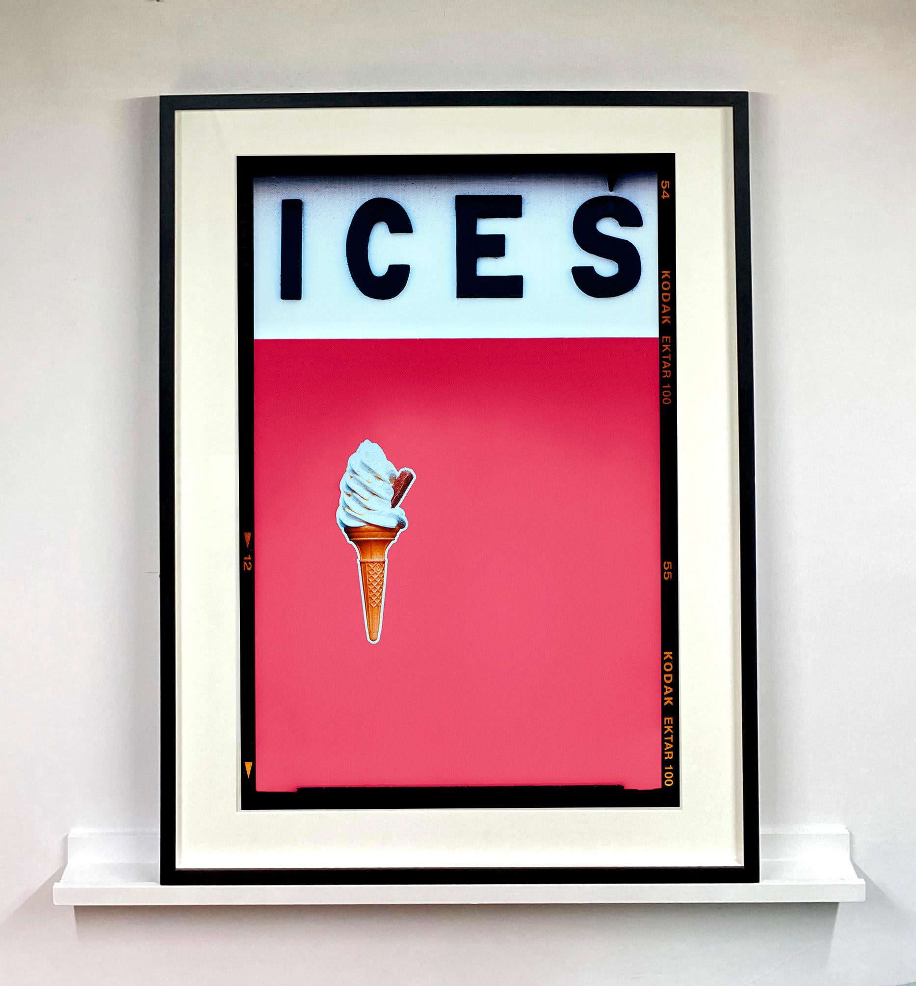 ICES Coral Pink and Baby Blue, Two Framed Pop Art Color Photographs For Sale 2