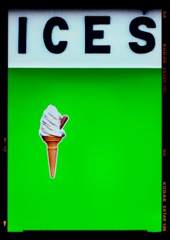 ICES Green, Pink, Blue, Yellow - Quatre œuvres d'art encadrées Pop Art Color Photography