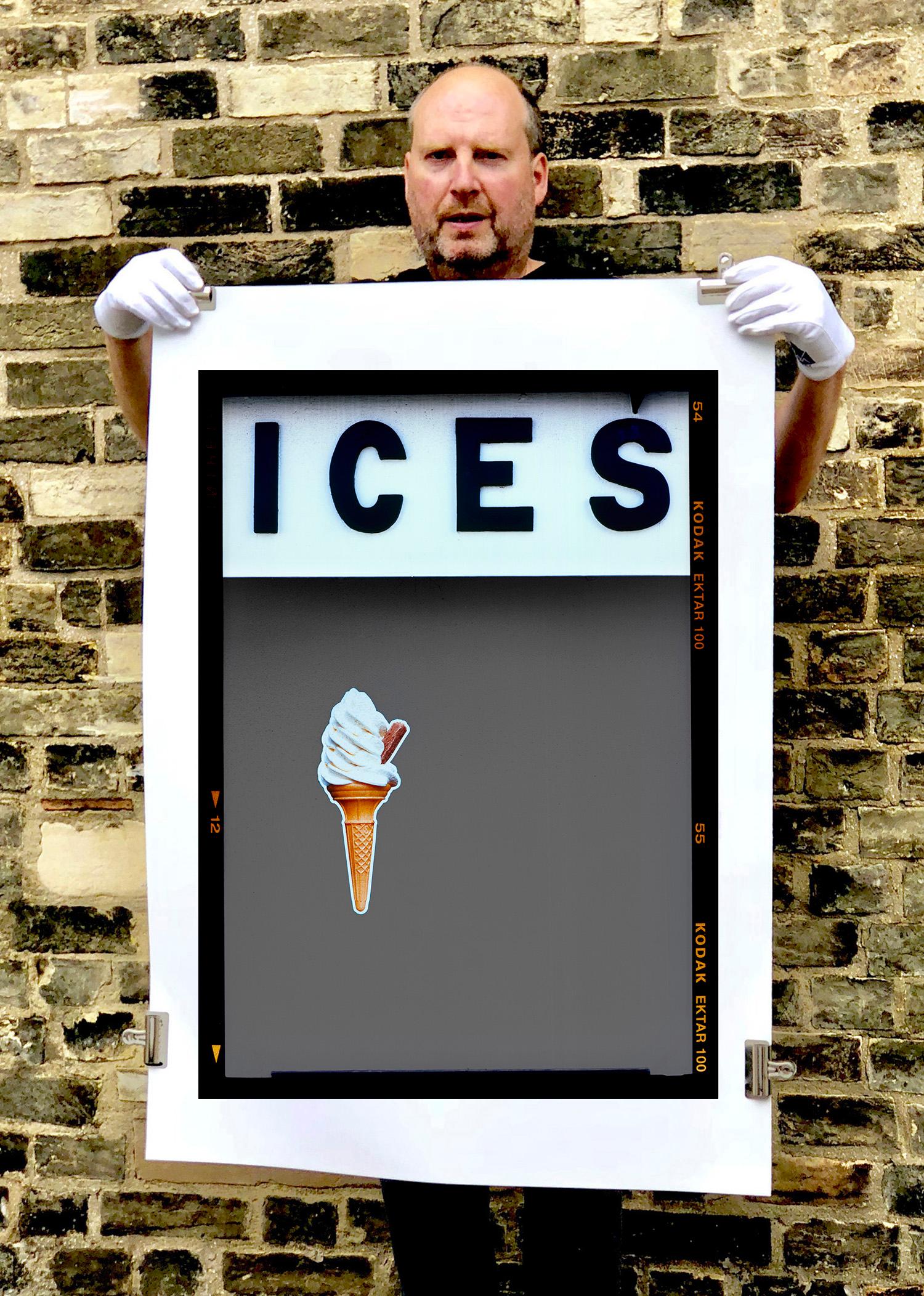 Ices (Grey), Bexhill-on-Sea - British seaside color photography - Photograph by Richard Heeps