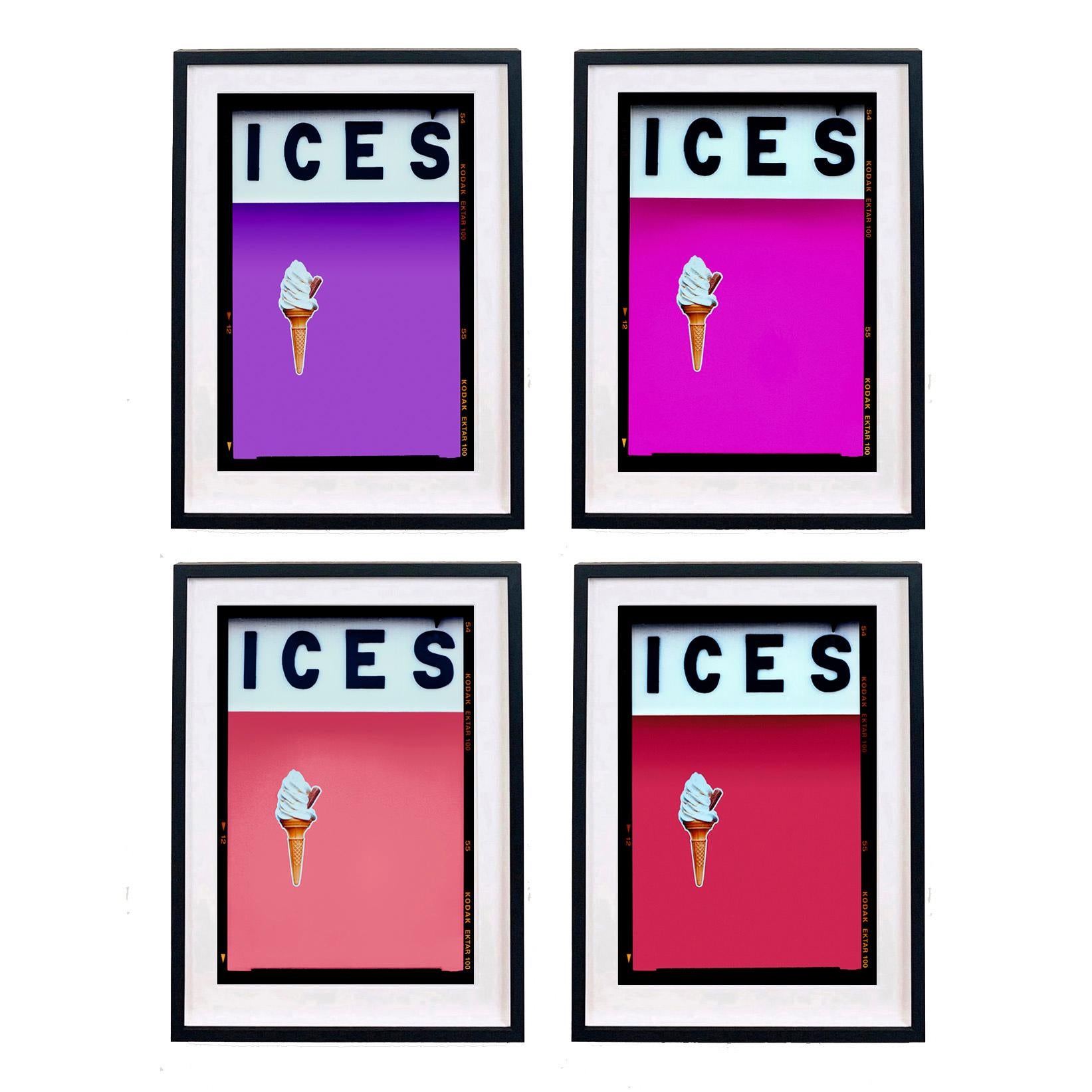 ICES Hues of Rouge- Four Framed Artworks - Pop Art Color Photography - Print by Richard Heeps