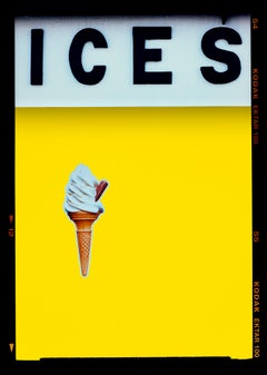 ICES Zitronengelb, Bexhill-on-Sea - Pop Art Typografiefotografie