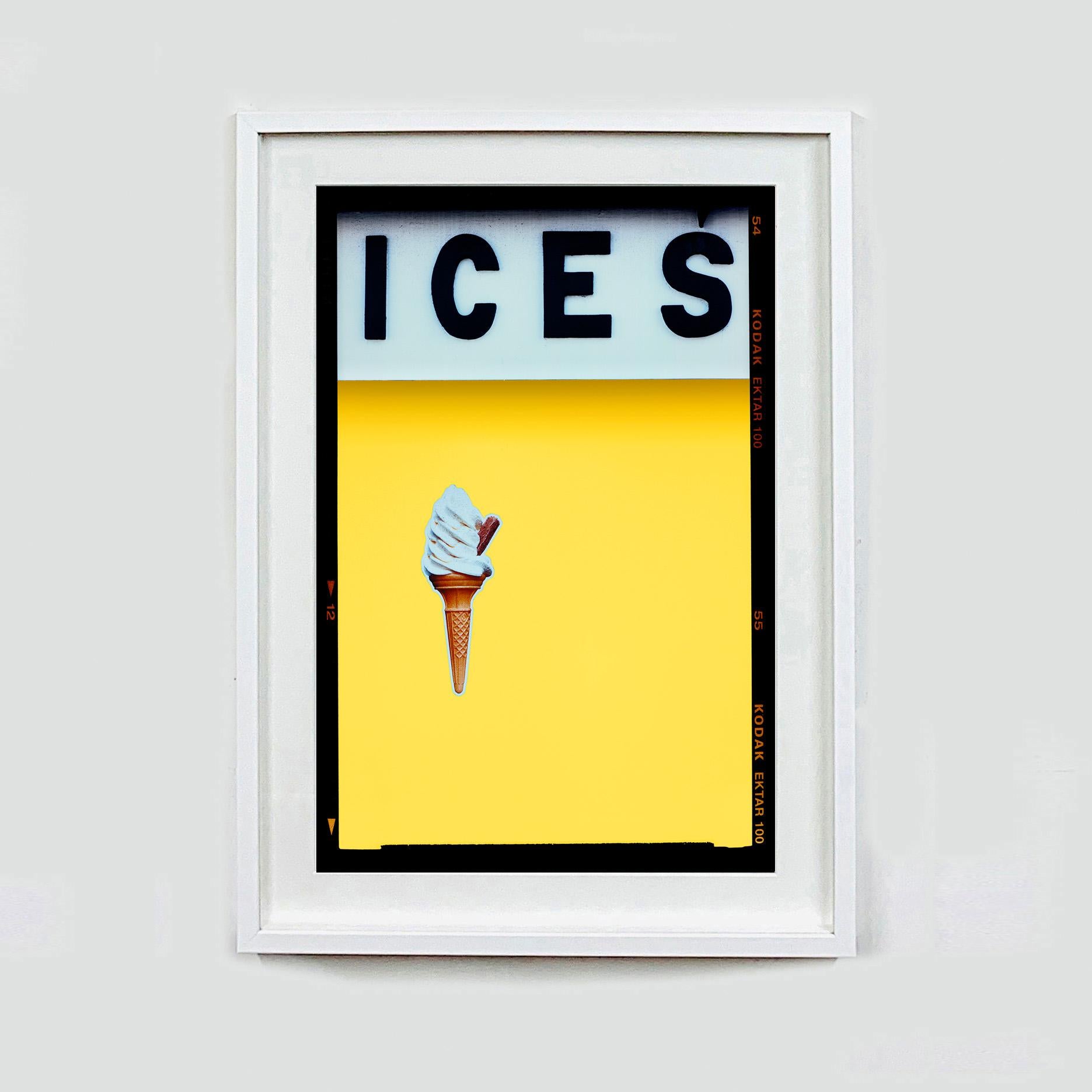 ICES Lilac Purple and Sherbet Yellow, Two Framed Pop Art Color Photographs For Sale 3