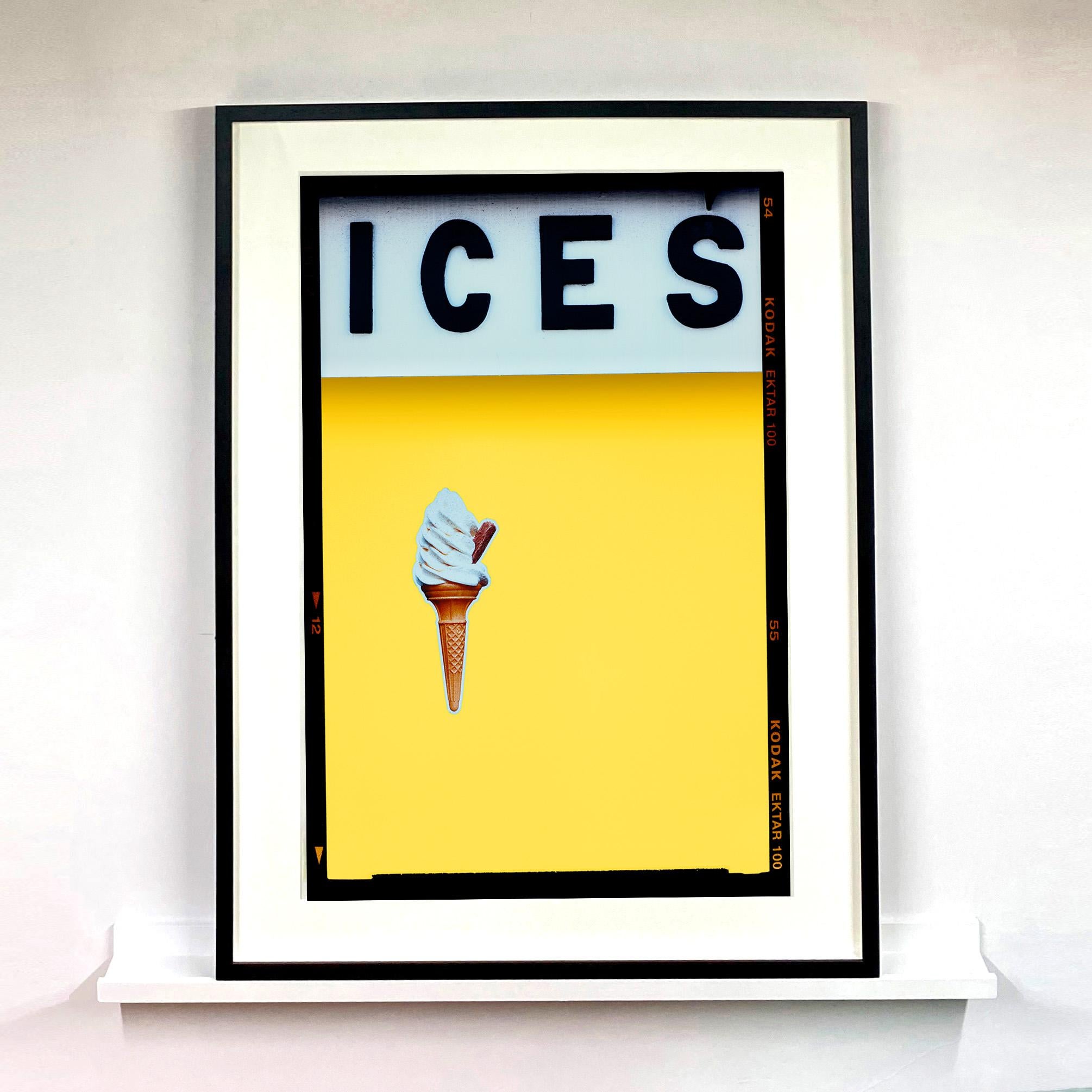 ICES Lilac Purple and Sherbet Yellow, Two Framed Pop Art Color Photographs For Sale 5