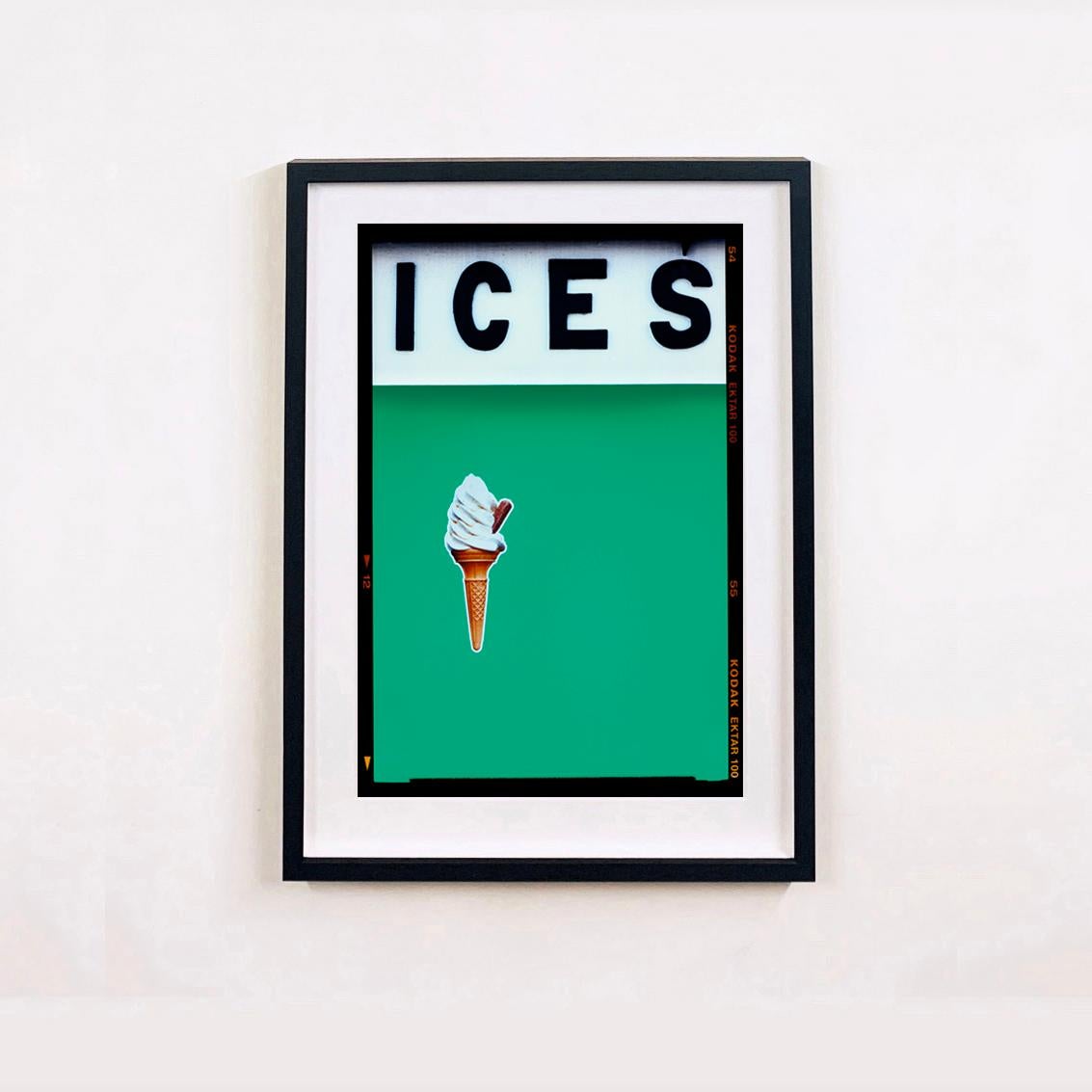 Ices (Viridian Green), Bexhill-on-Sea - British seaside color photography - Print by Richard Heeps