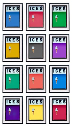 ICES Multicolor Set of 12 Framed Pop Art Photographs