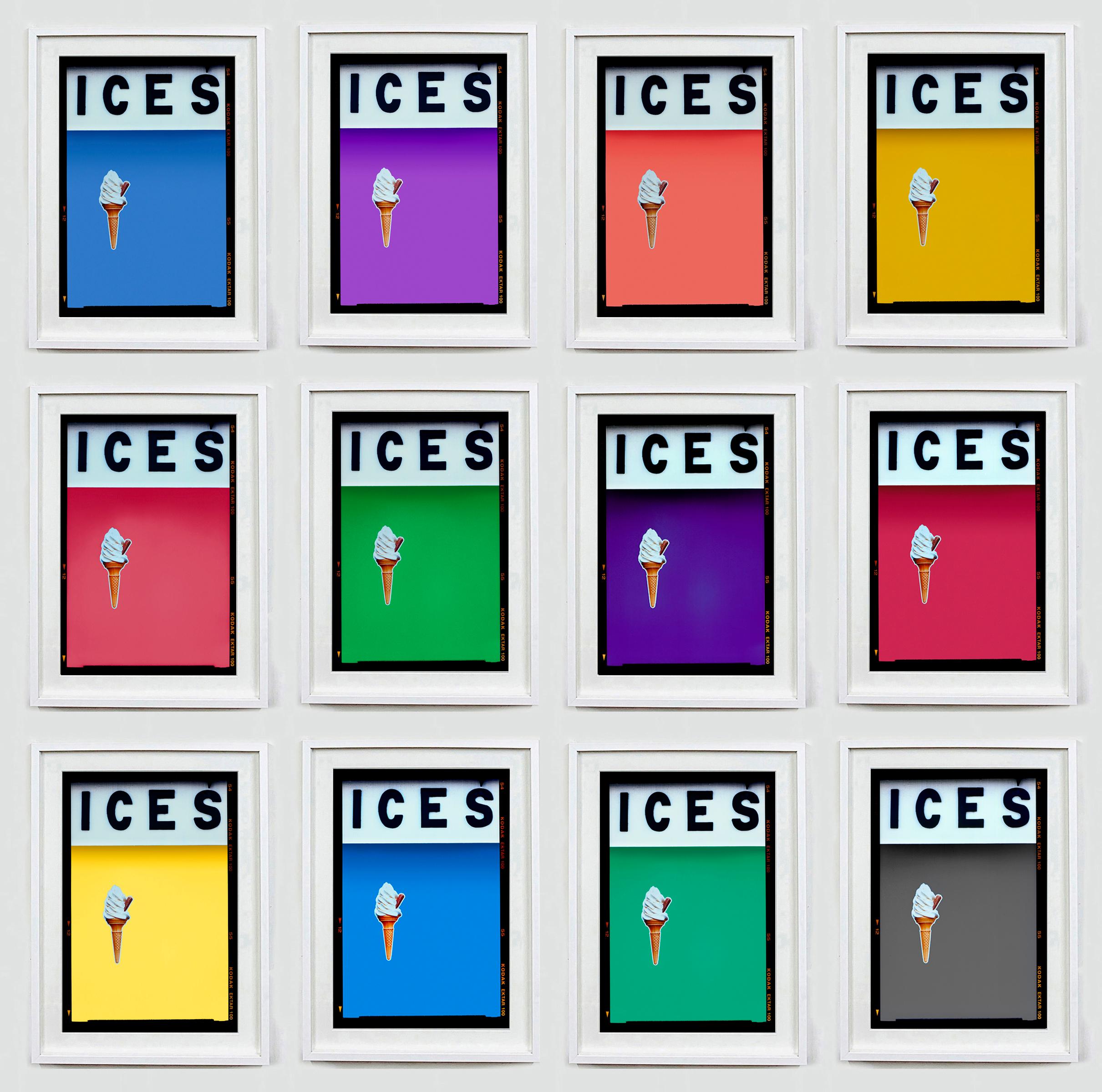 ICES Mehrfarbiges Set von 24 gerahmten Pop-Art-Fotografien (Beige), Color Photograph, von Richard Heeps