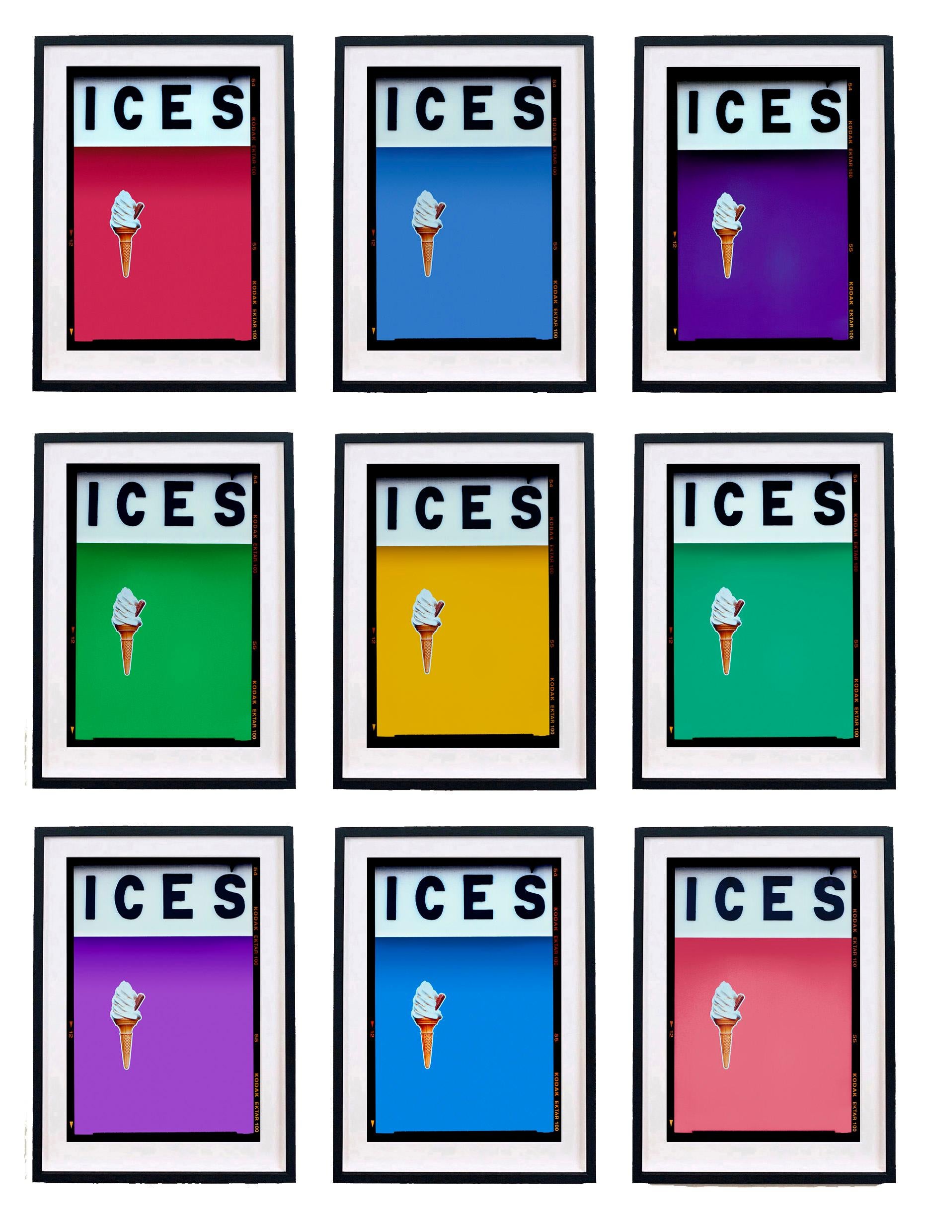 Mehrfarbiges Set von neun gerahmten Farbfotografie-Kunstwerken von ICES im Angebot 7