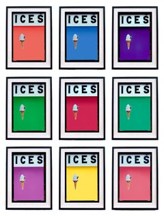 ICES Multicolor Set of Nine Framed Colour Photography Artworks