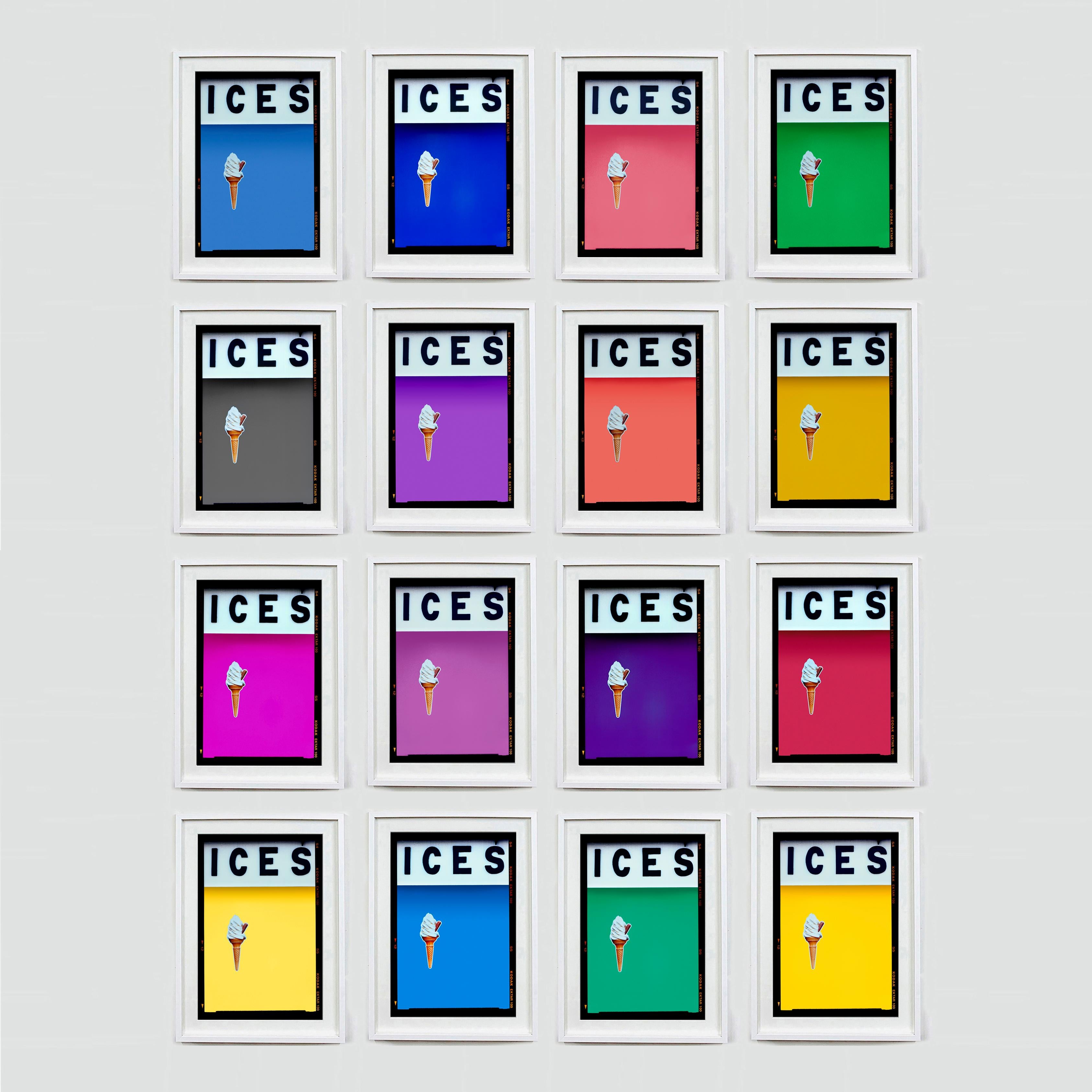 Richard Heeps Color Photograph – Mehrfarbiges Set von sechzehn gerahmten Farbfotografie-Kunstwerken von ICES