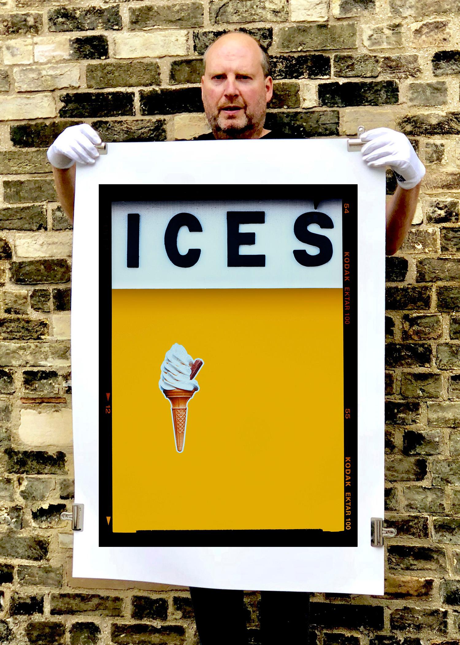 Ices (Mustard), Bexhill-on-Sea - British pop art color photography - Print by Richard Heeps