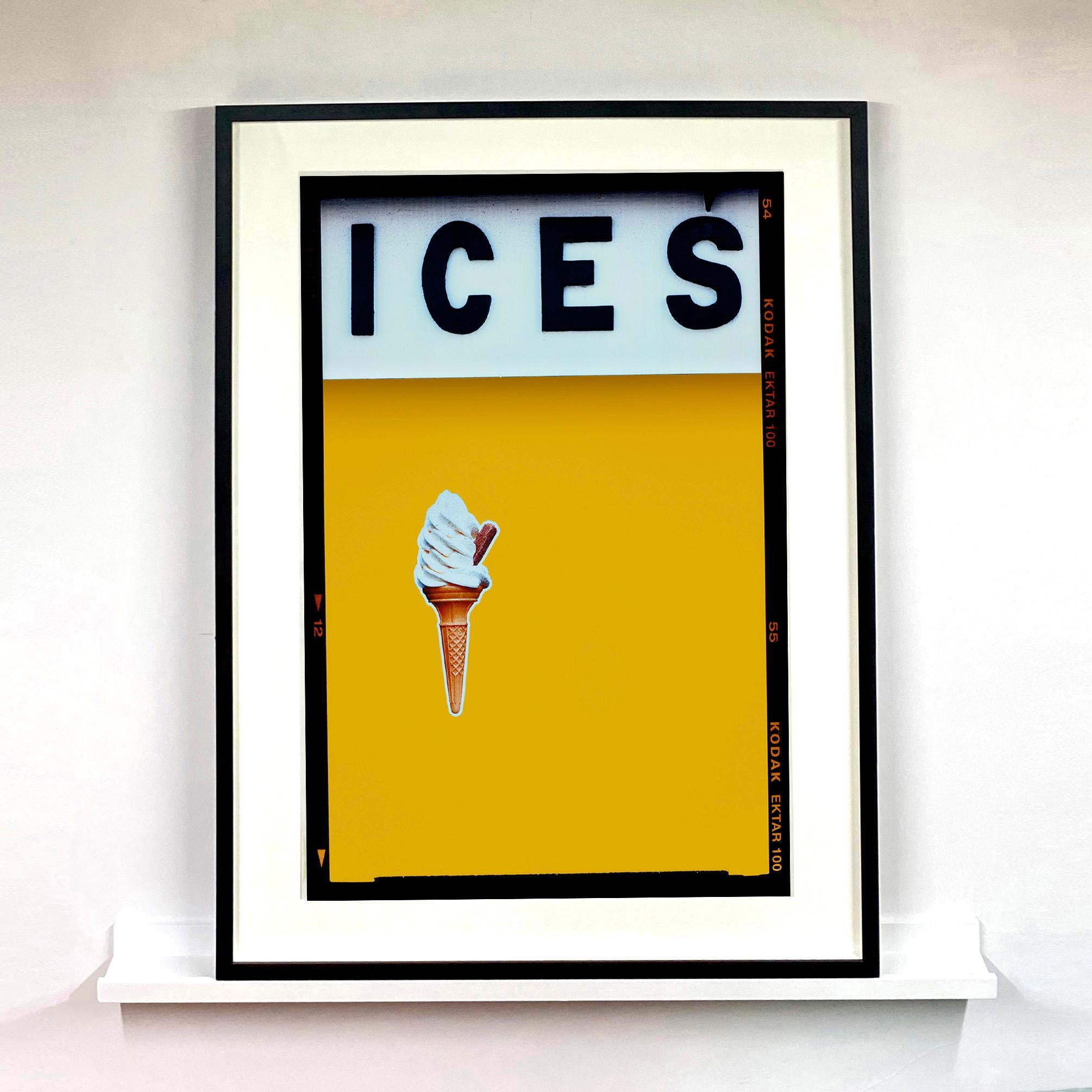 Ices (Mustard), Bexhill-on-Sea - British pop art color photography - Pop Art Print by Richard Heeps