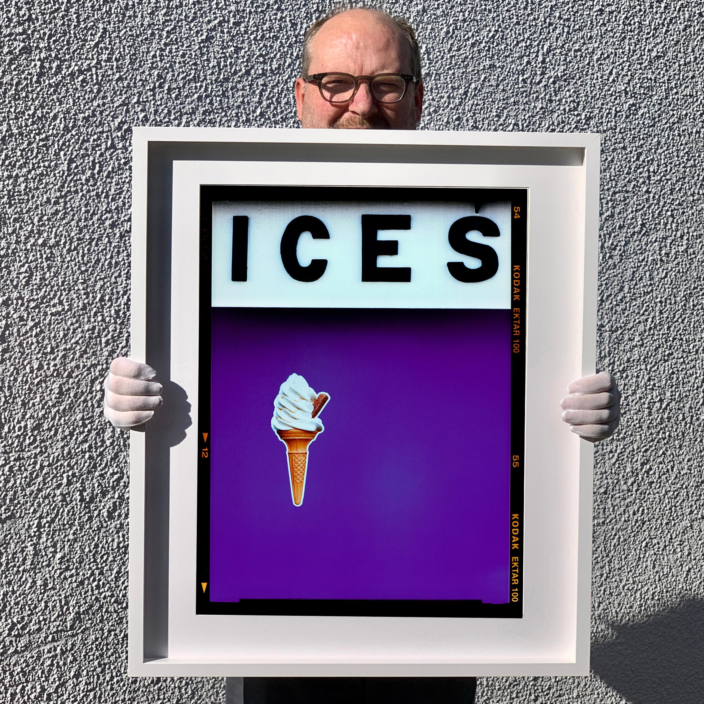 ICES Mustard Yellow, Purple, Green, Baby Blue - Four Framed Pop Art Photographs For Sale 7