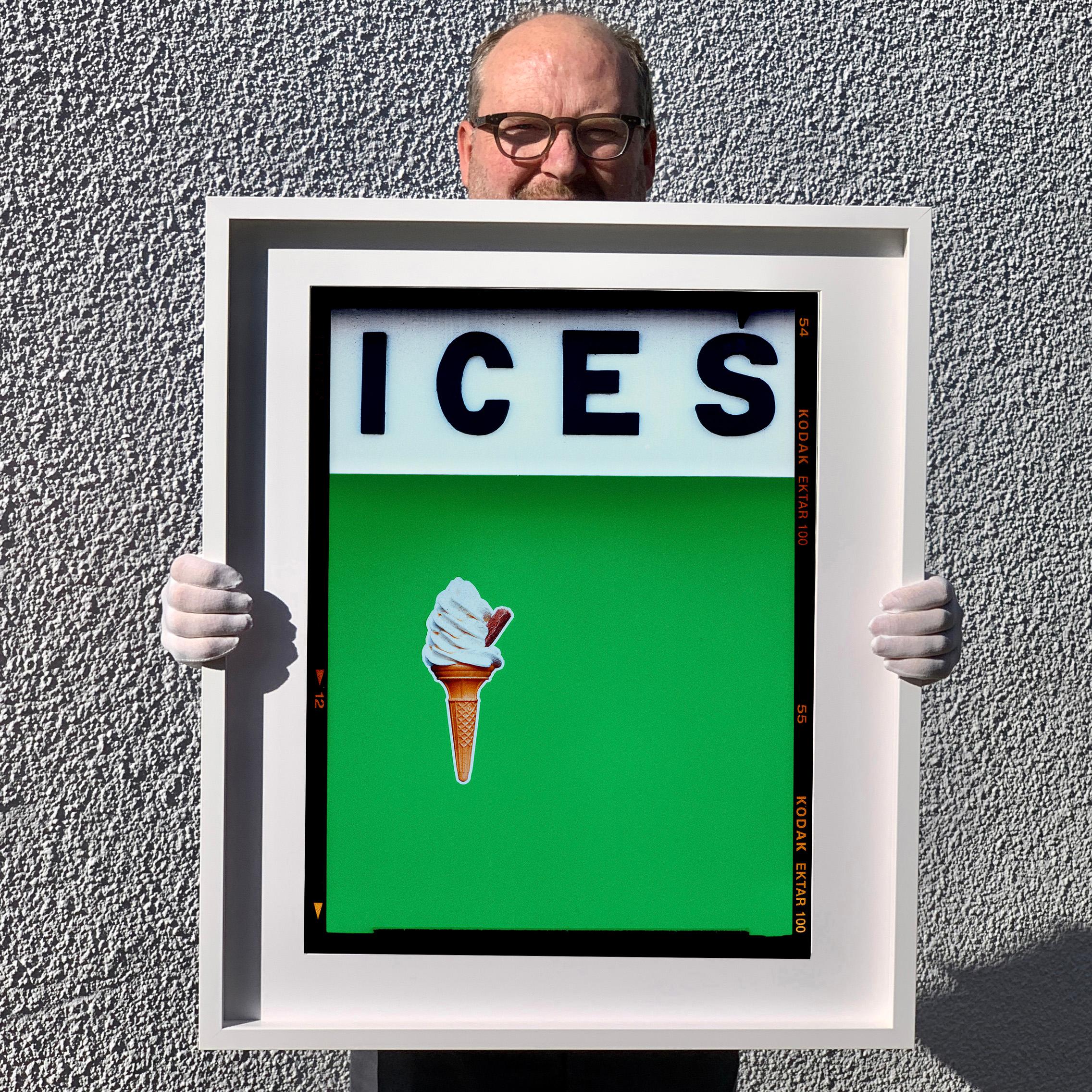 ICES Mustard Yellow, Purple, Green, Baby Blue - Four Framed Pop Art Photographs For Sale 8