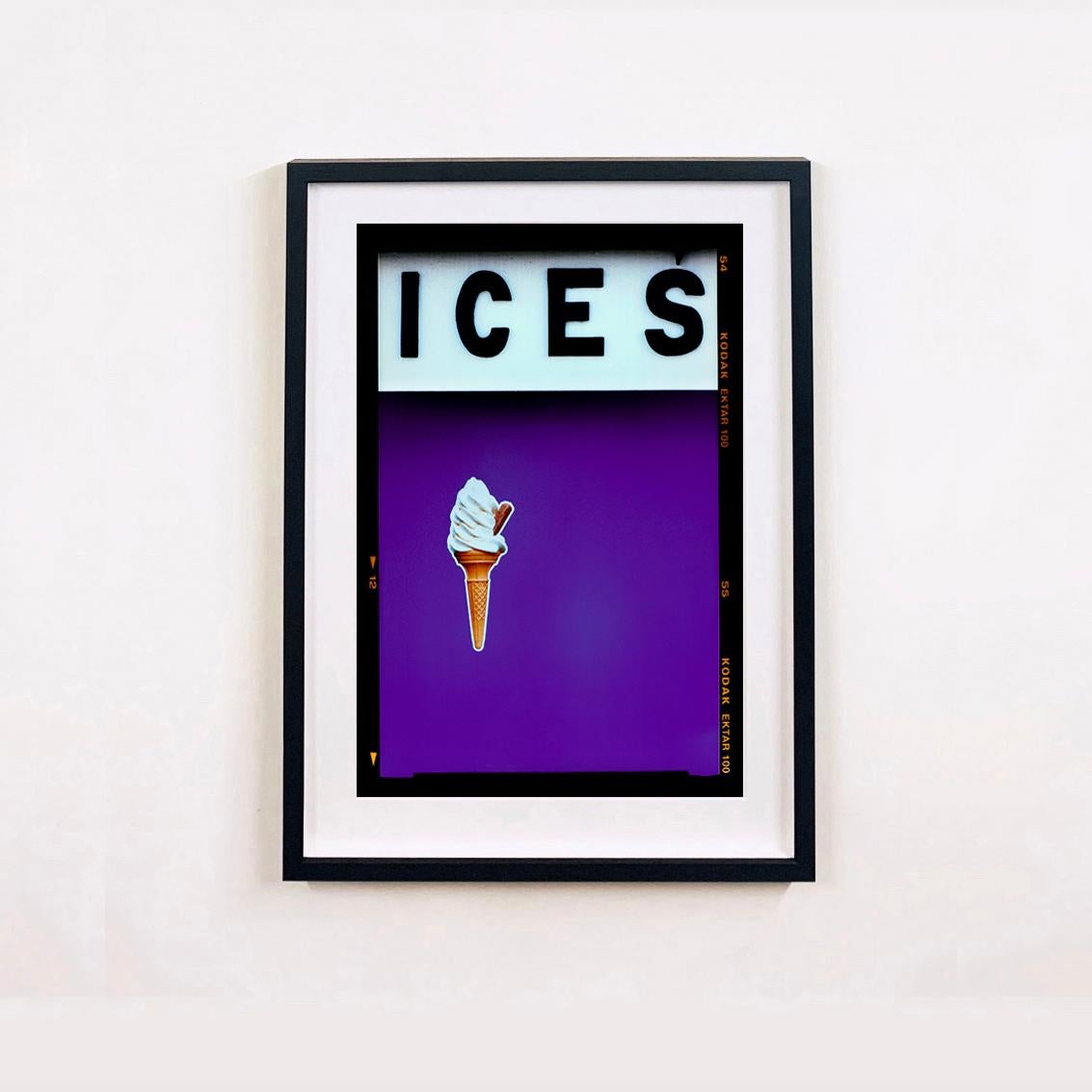 ICES Mustard Yellow, Purple, Green, Baby Blue - Four Framed Pop Art Photographs For Sale 2