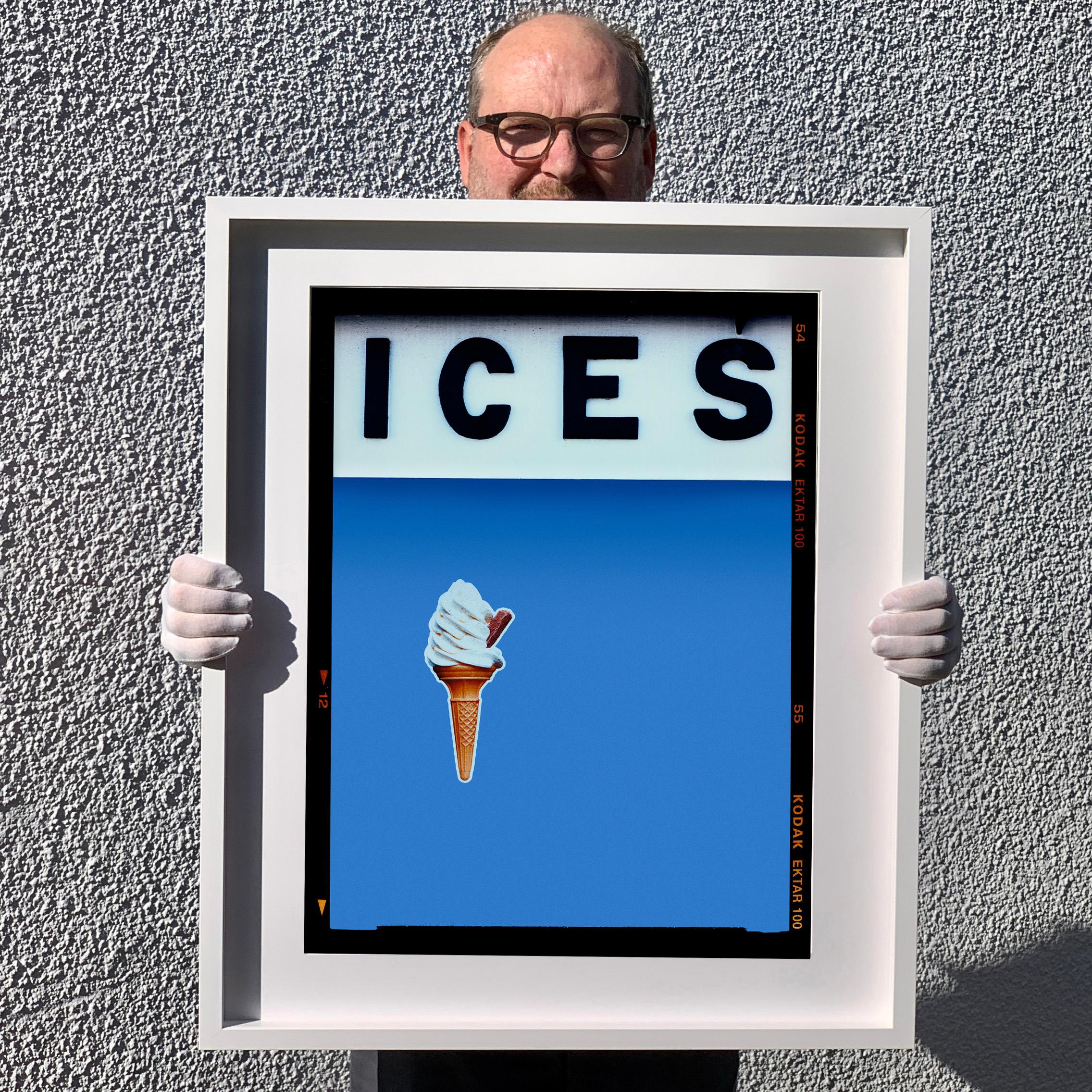 ICES Mustard Yellow, Purple, Green, Baby Blue - Four Framed Pop Art Photographs For Sale 6