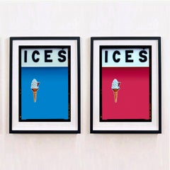 Paire d'œuvres d'art encadrées ICES - Photographie couleur Pop Art