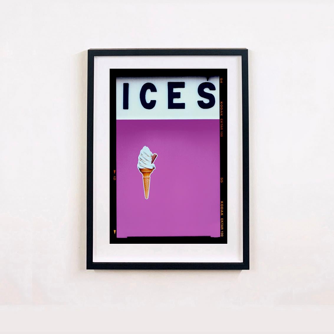 Ices (Plum), Bexhill-on-Sea - British seaside color photography - Photograph by Richard Heeps