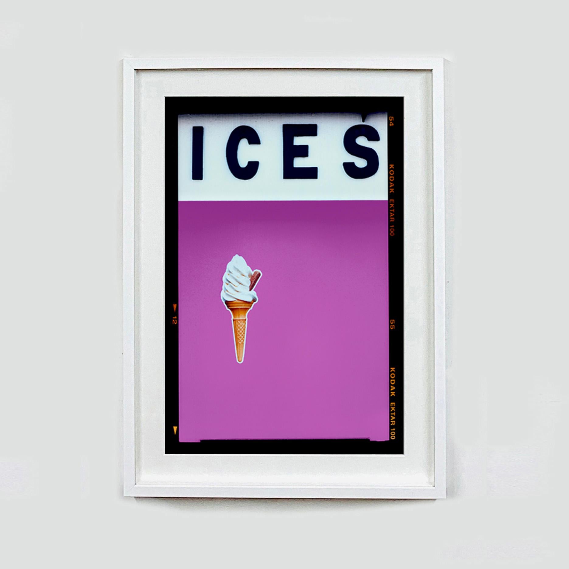 Ices (Plum), Bexhill-on-Sea - British seaside color photography - Contemporary Photograph by Richard Heeps