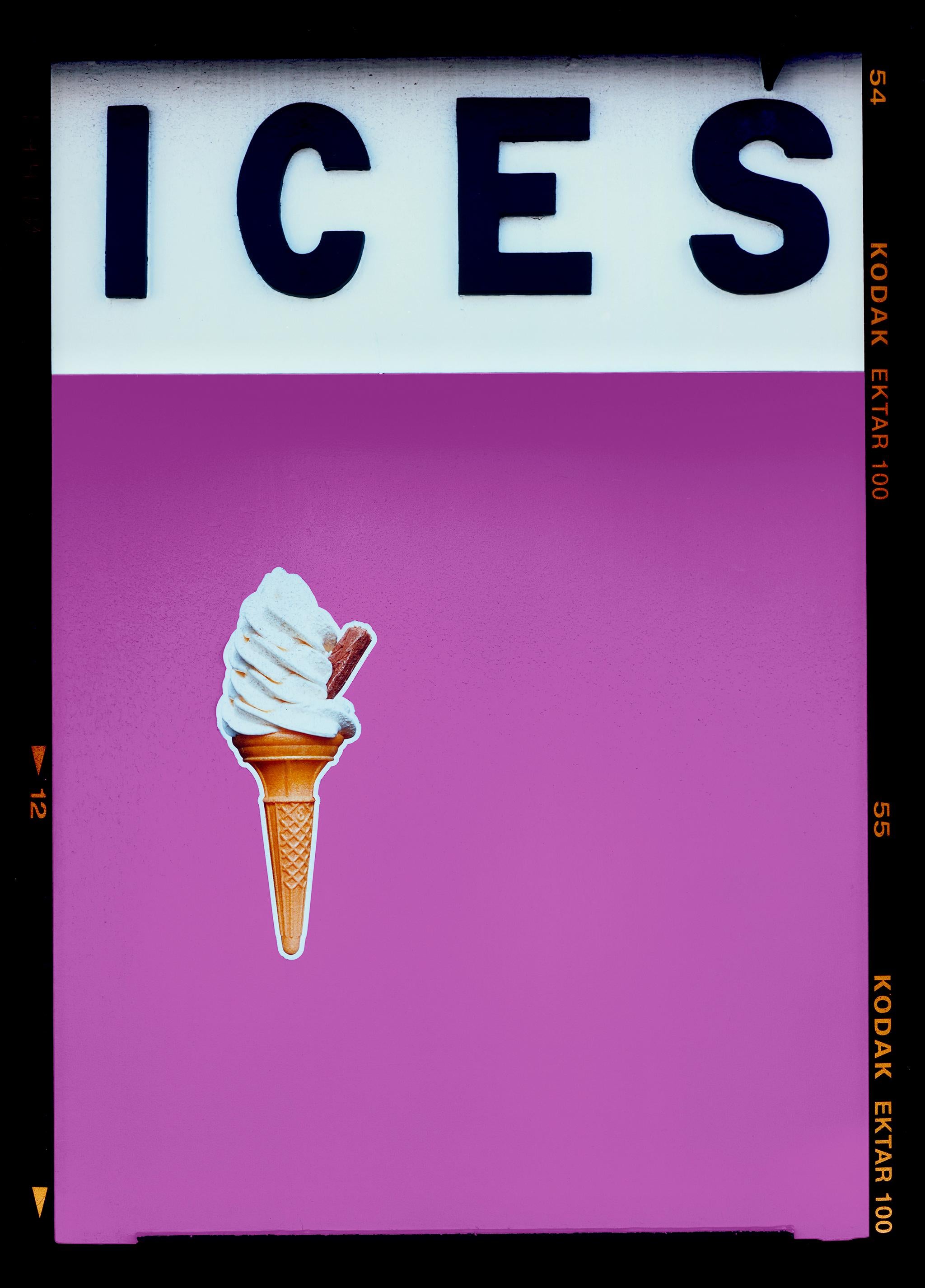 Richard Heeps Color Photograph - Ices (Plum), Bexhill-on-Sea - British seaside color photography