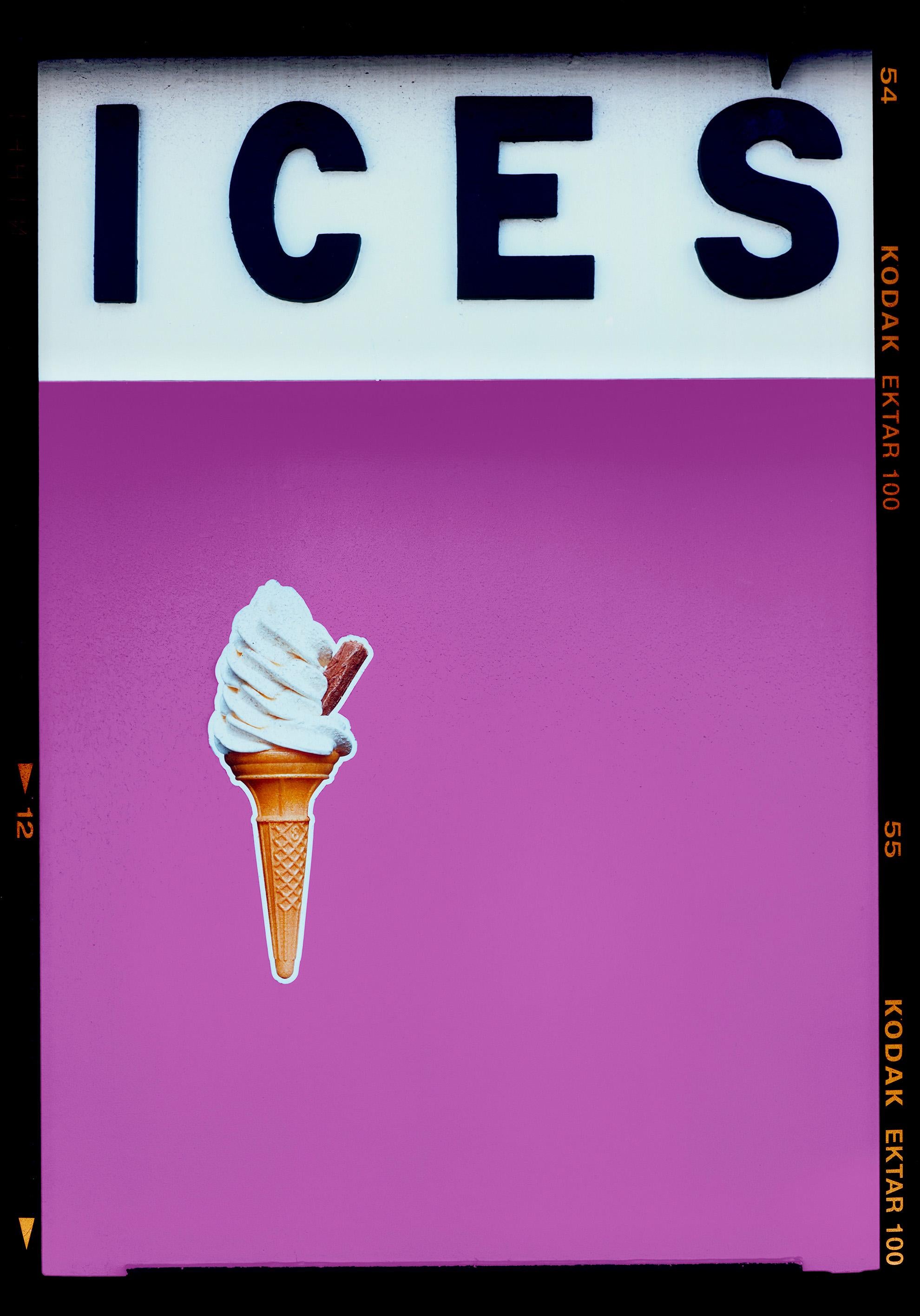 Richard Heeps Color Photograph - ICES (Plum), Bexhill-on-Sea - British seaside color photography