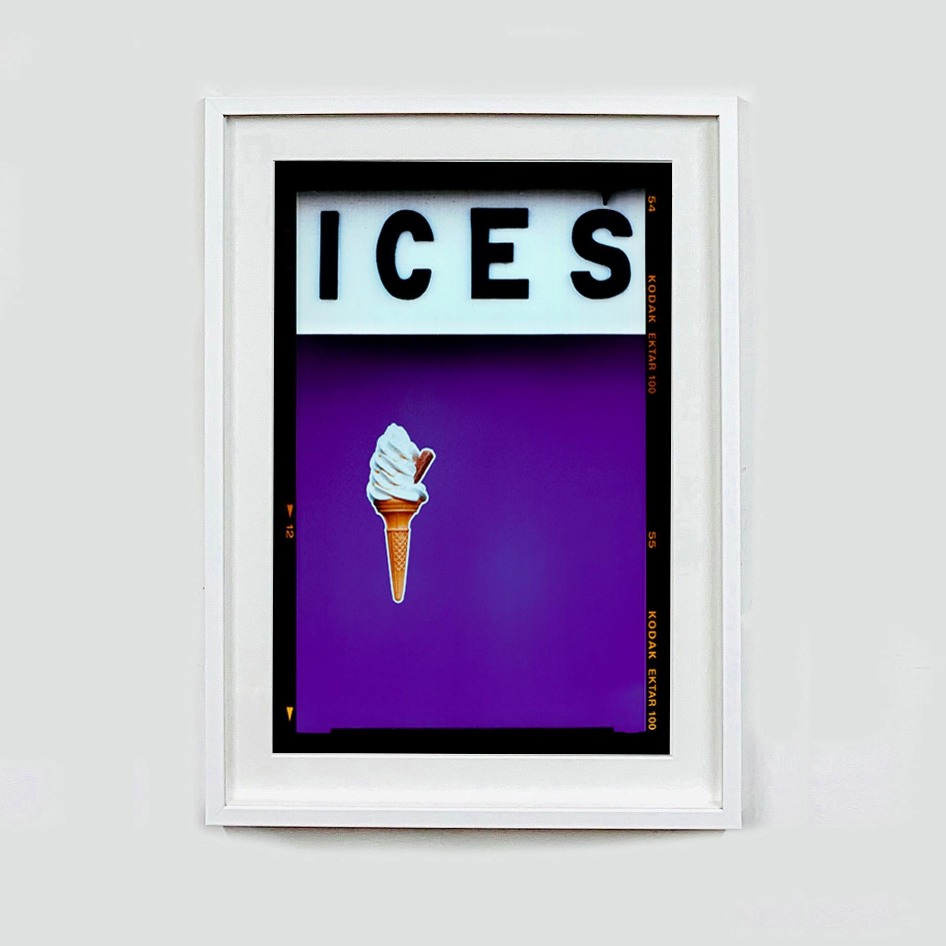 Ices (Purple), Bexhill-on-Sea - British seaside color photography - Contemporary Photograph by Richard Heeps