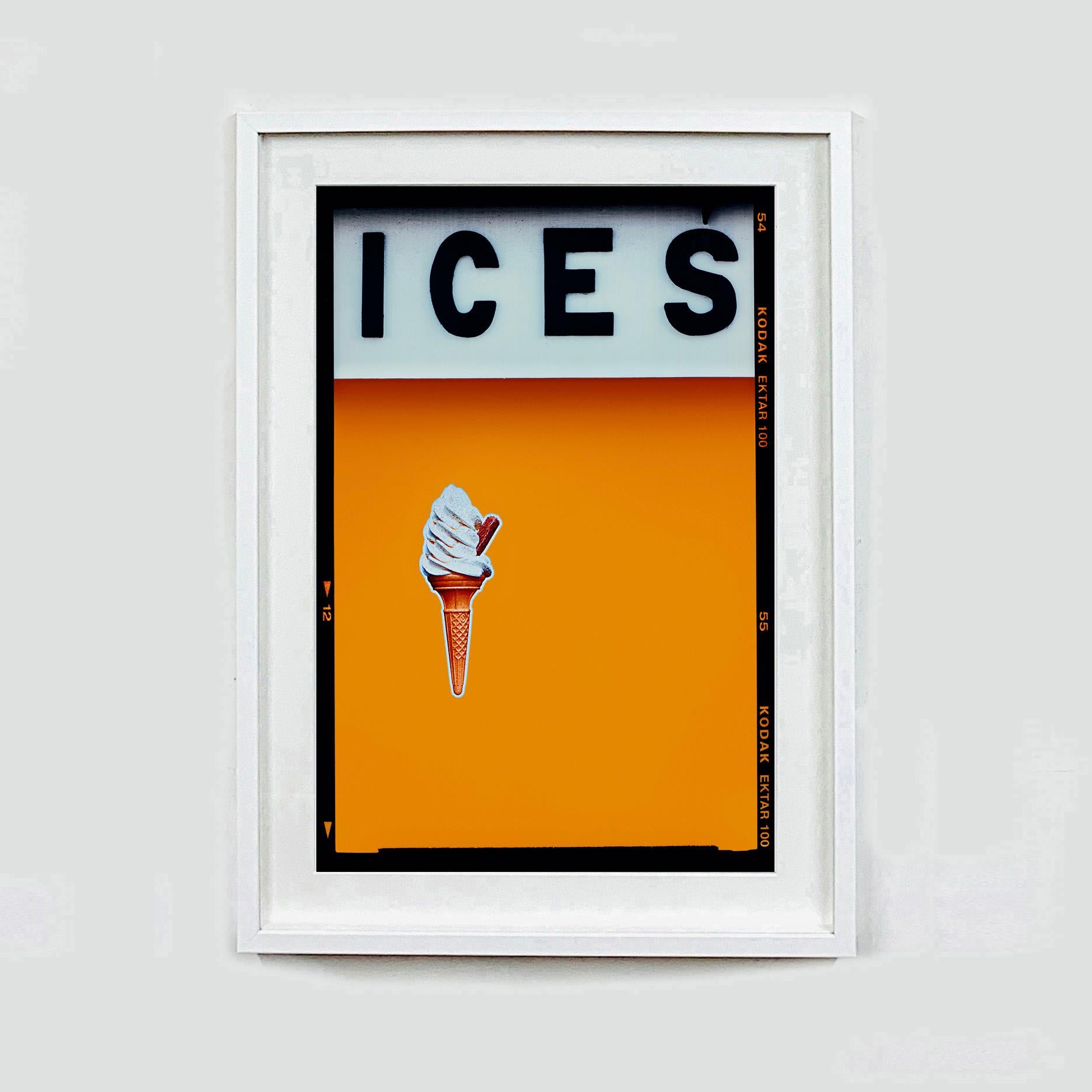 ICES Satsuma Orange, Bexhill-on-Sea - Pop Art Typography Photography For Sale 1