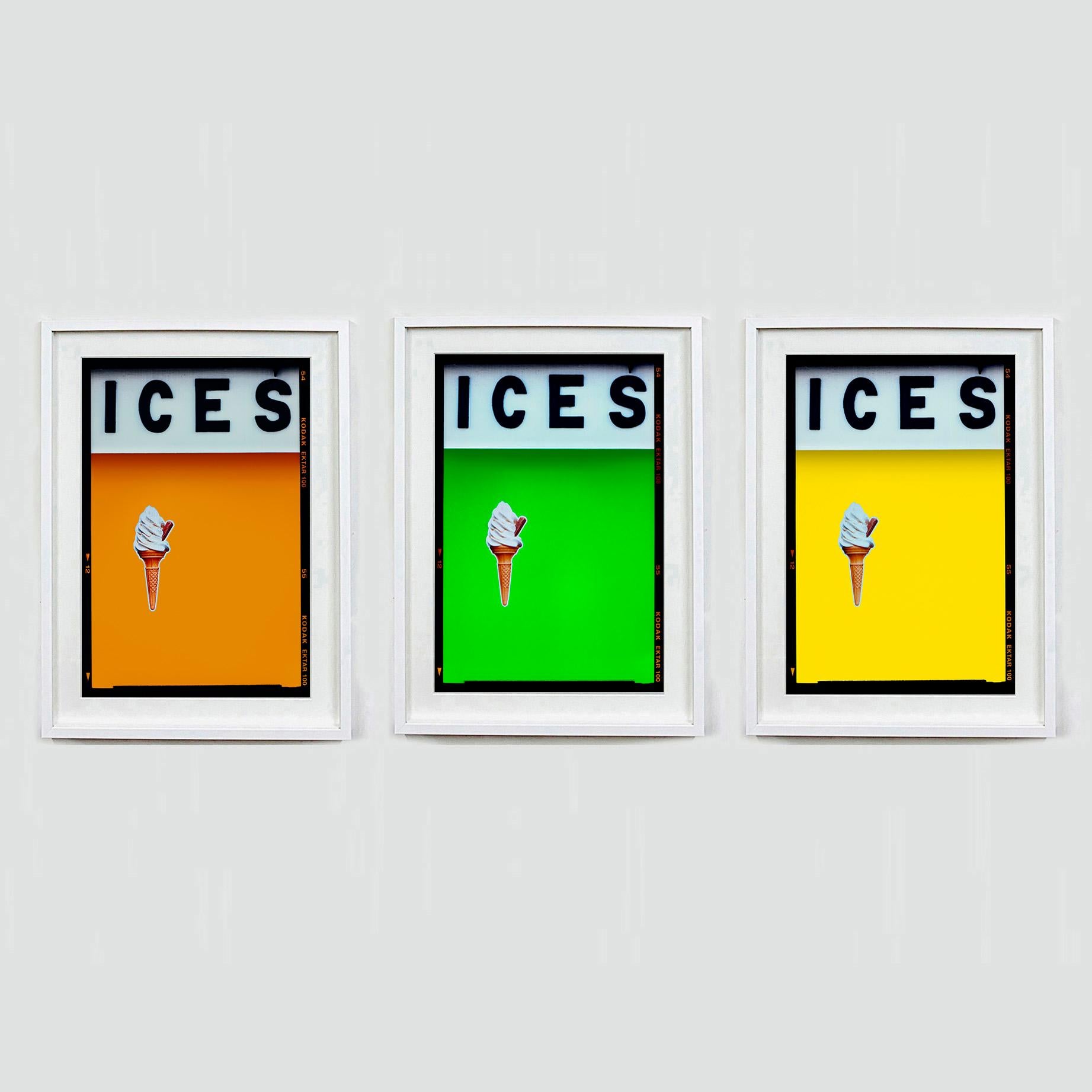 ICES Satsuma Orange, Bexhill-on-Sea - Pop Art Typography Photography For Sale 2