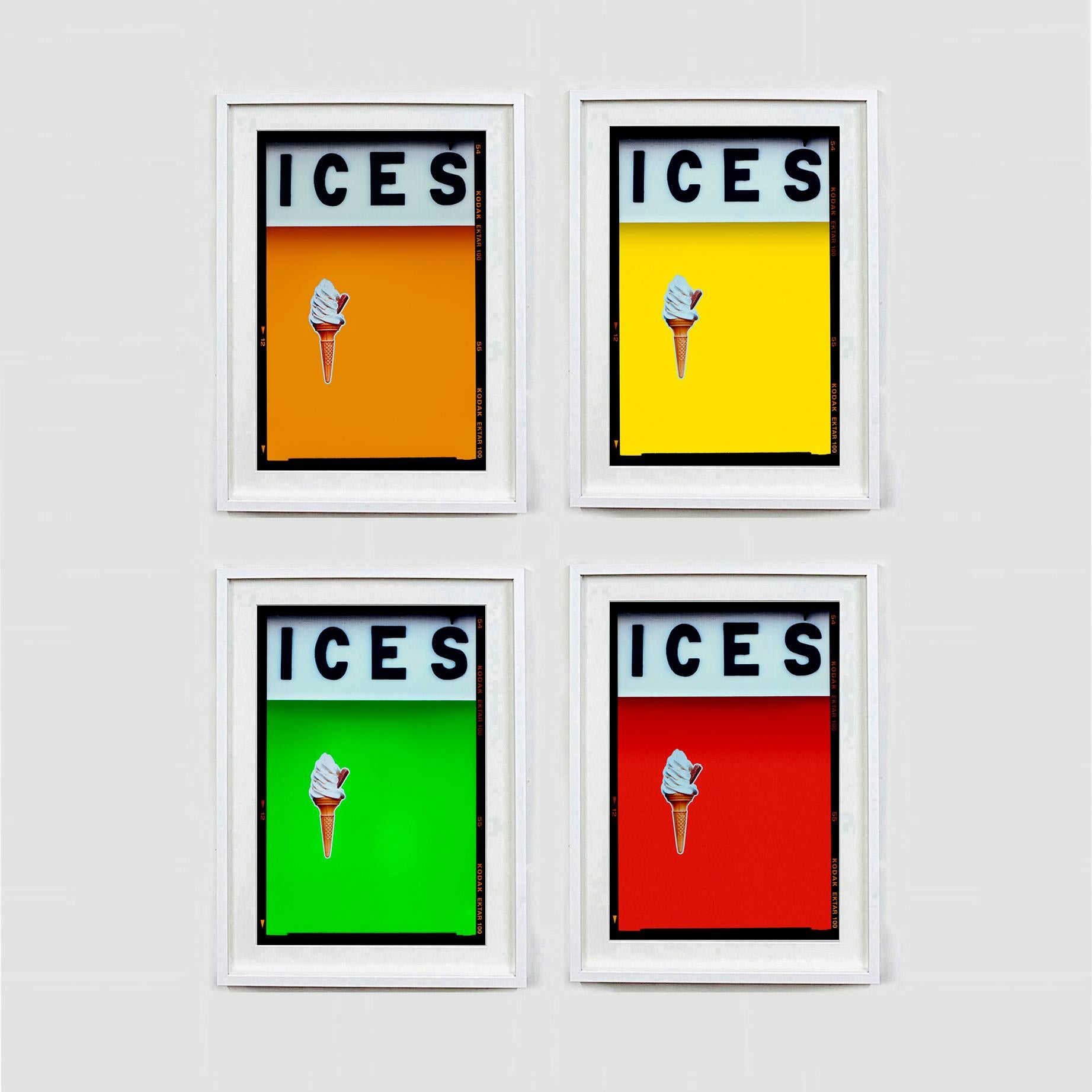 ICES Satsuma Orange, Bexhill-on-Sea - Pop Art Typography Photography For Sale 3