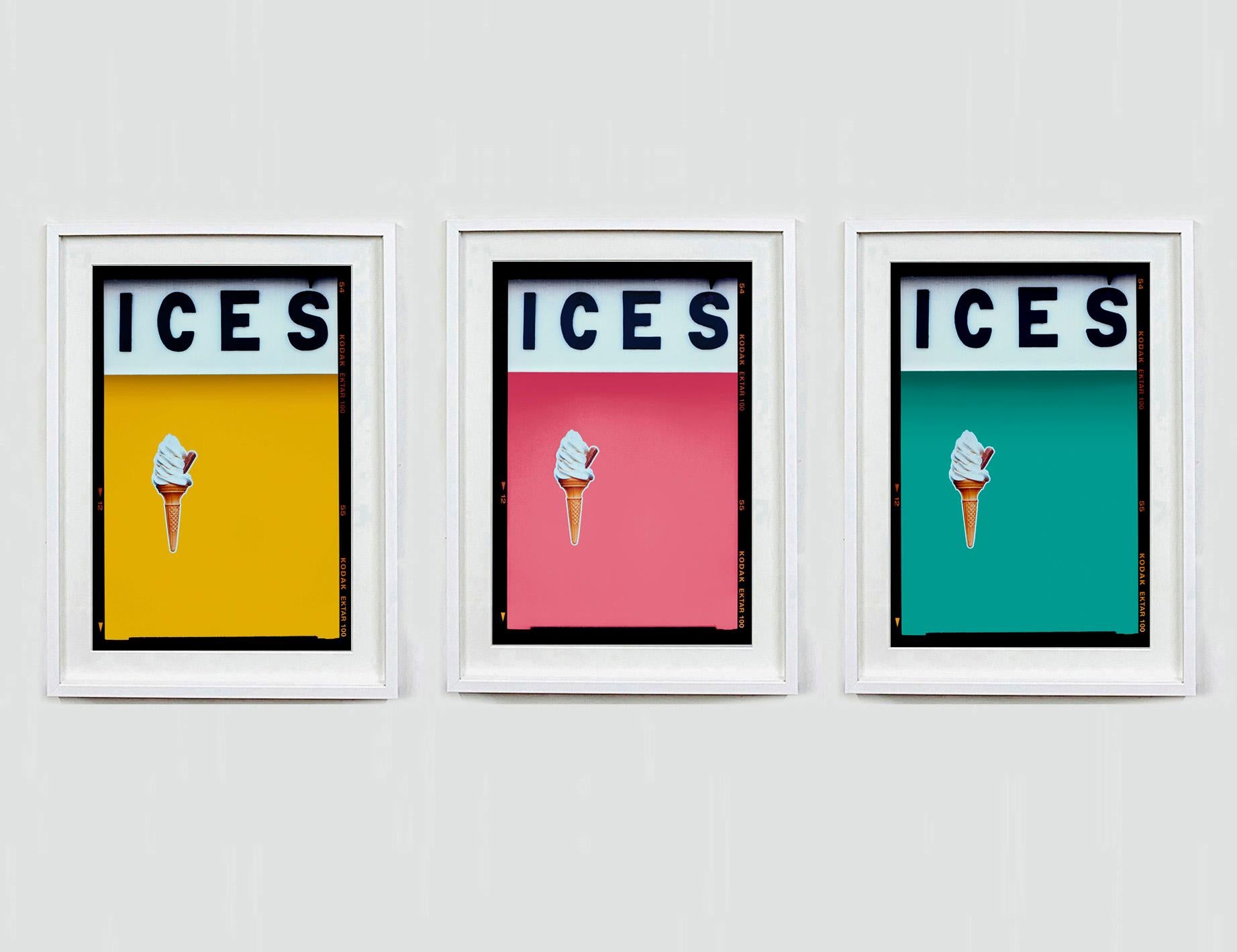 ICES Set aus drei gerahmten Kunstwerken – Pop-Art-Farbfotografie im Angebot 1